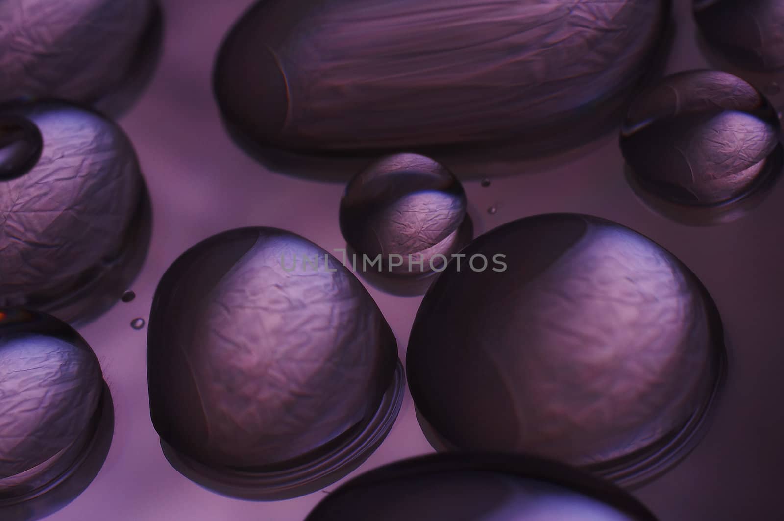 closeup of water droplets