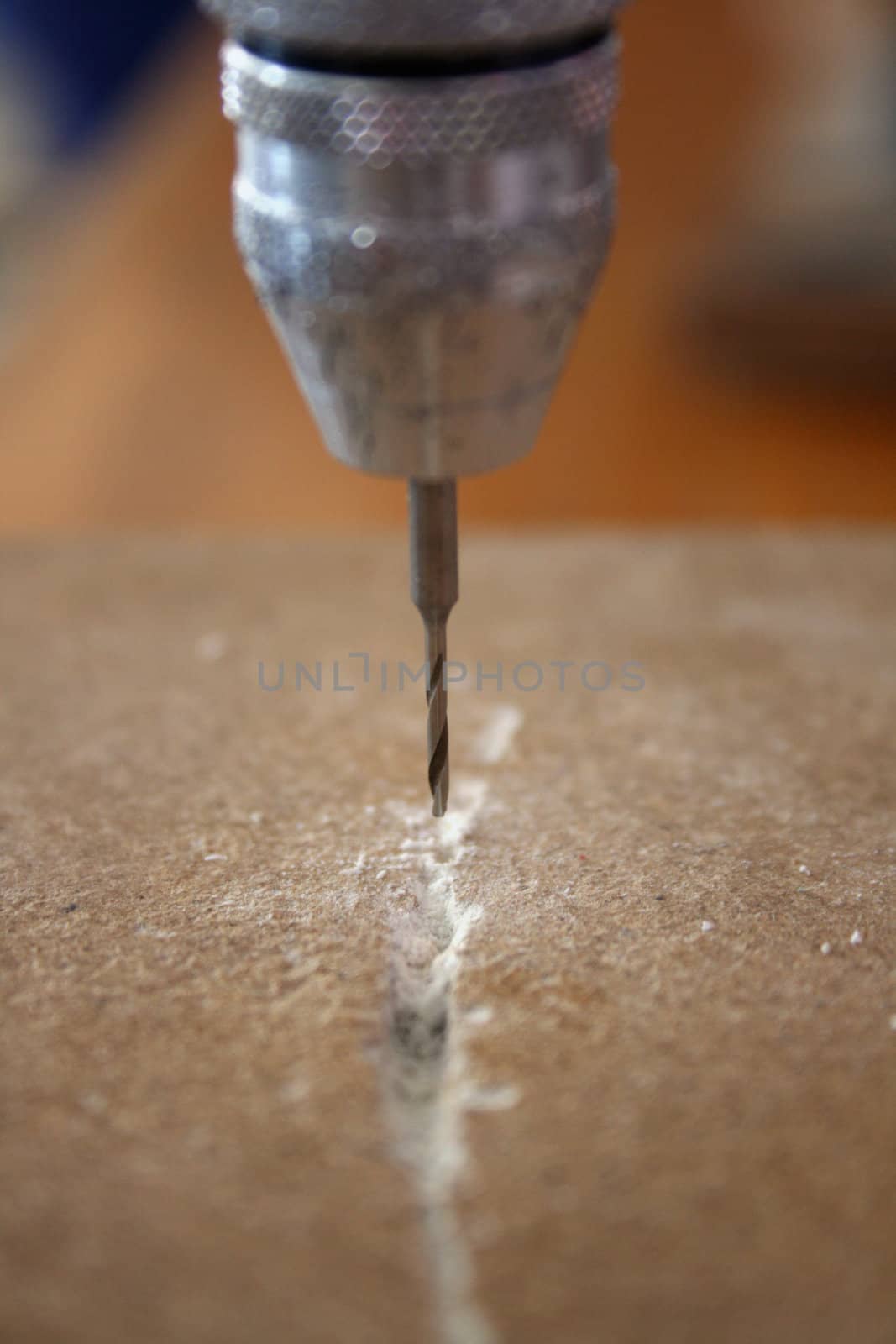 Close up detail image of a small industrial drill bit.