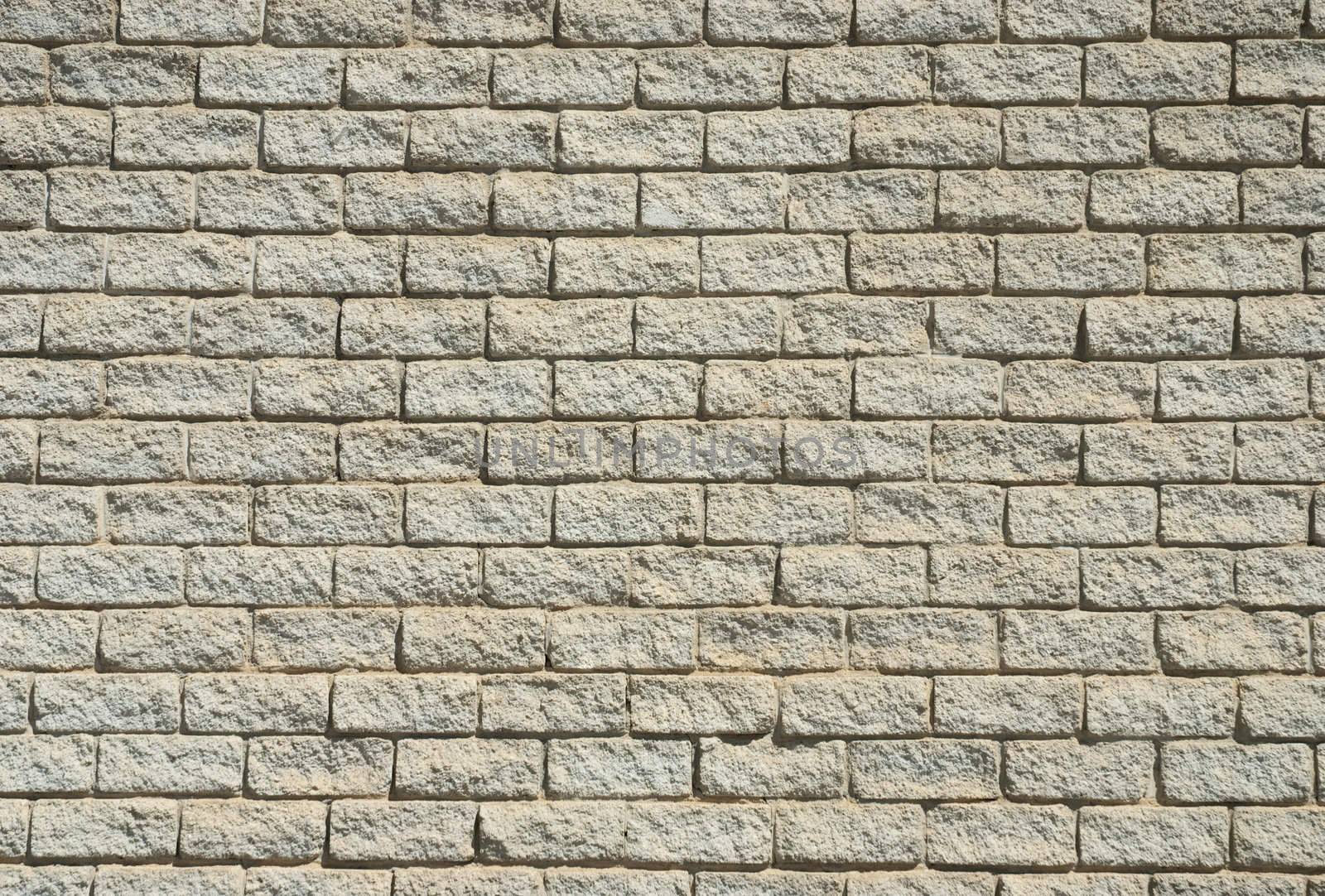 Texture shot of light colored brick wall