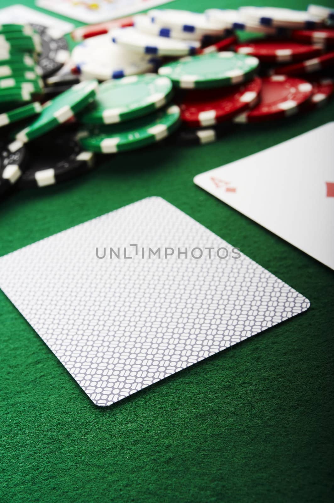 Blind card with ace companion