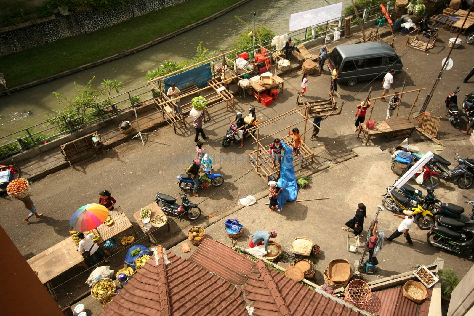 Denpasar top view. Bali. Indonesia