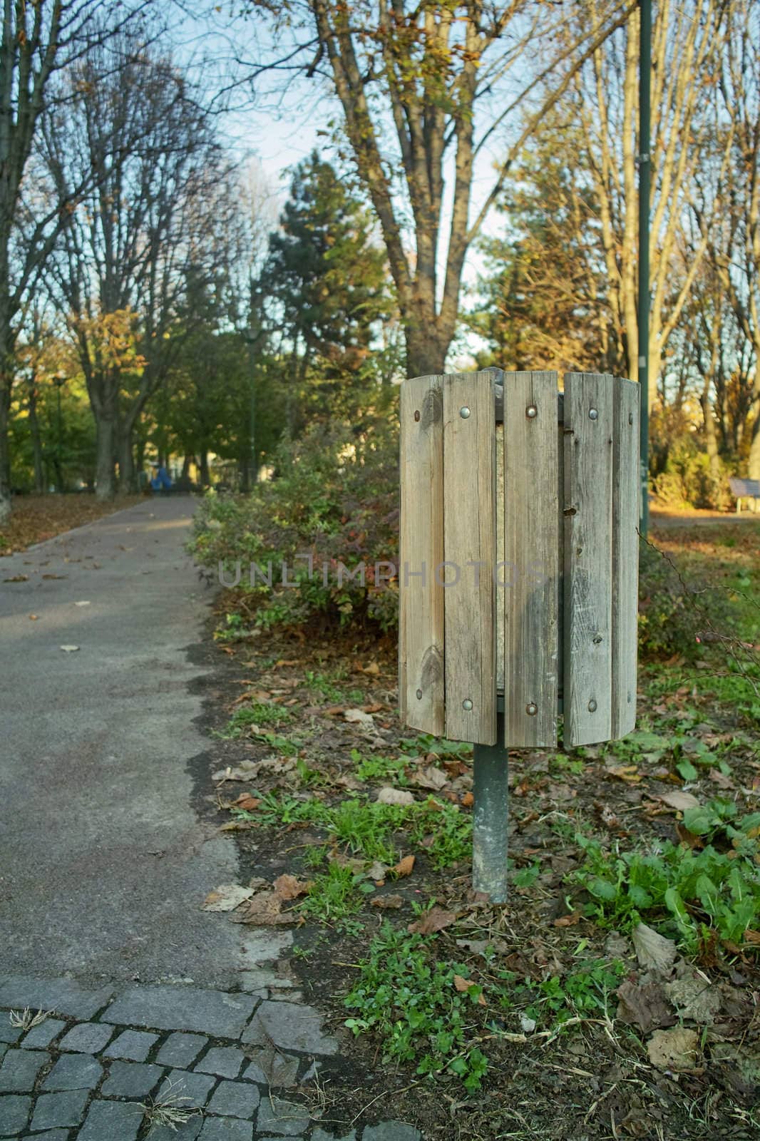 Dustbin in the park