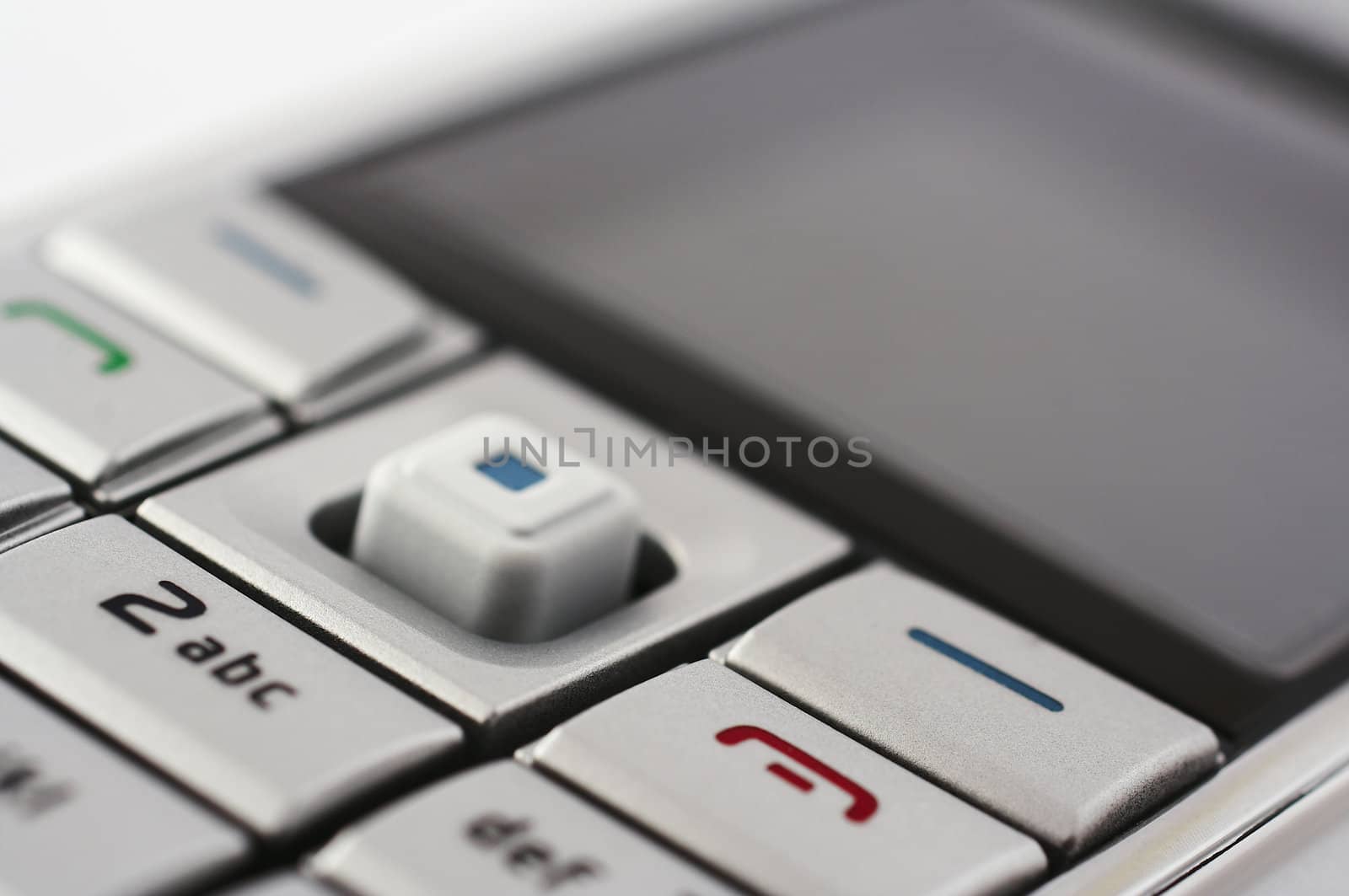Close up of mobile phone keypad