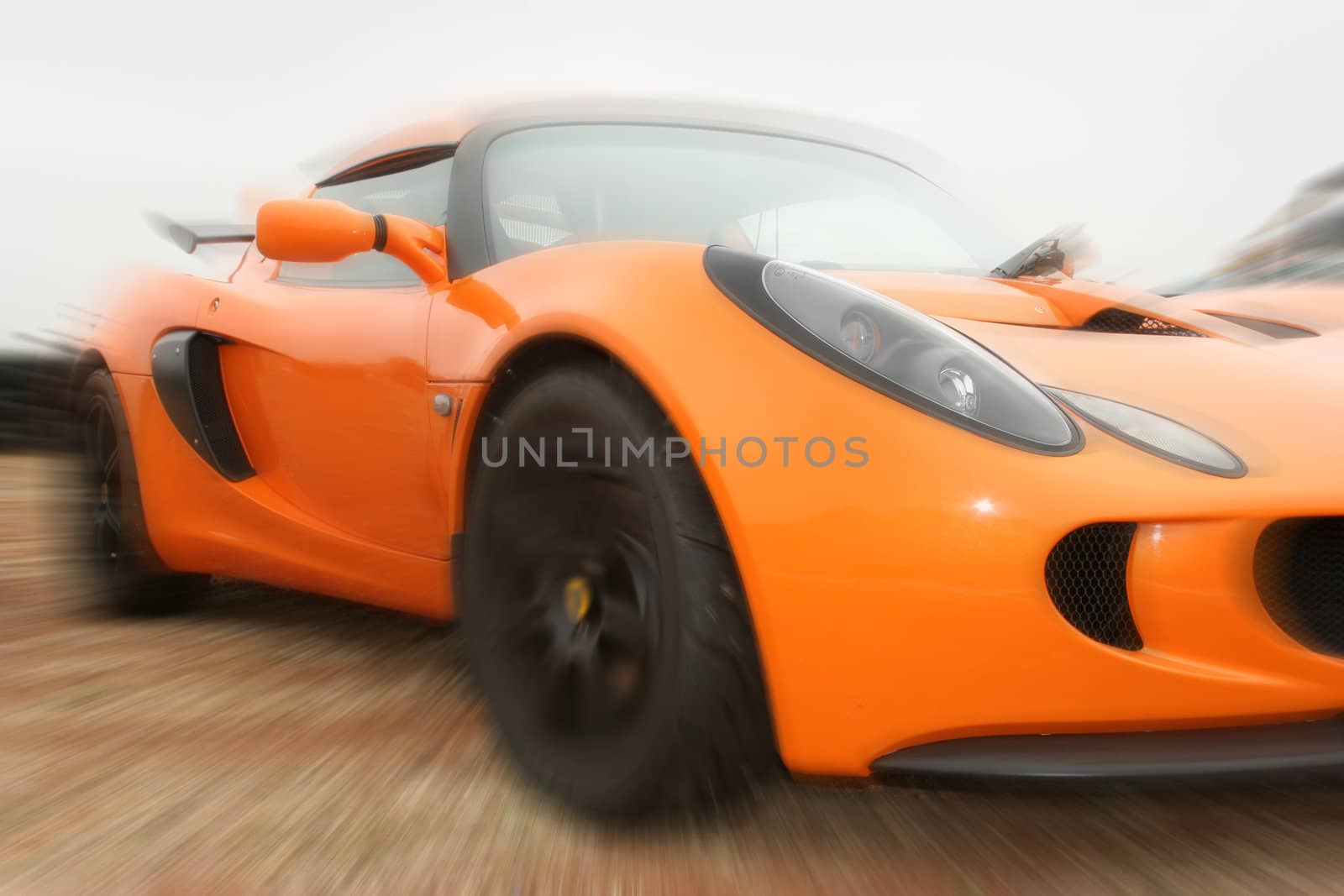 Artistic blur of a motor car.