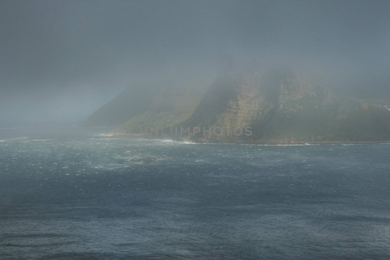 Sunrise over the coast in South Africa.