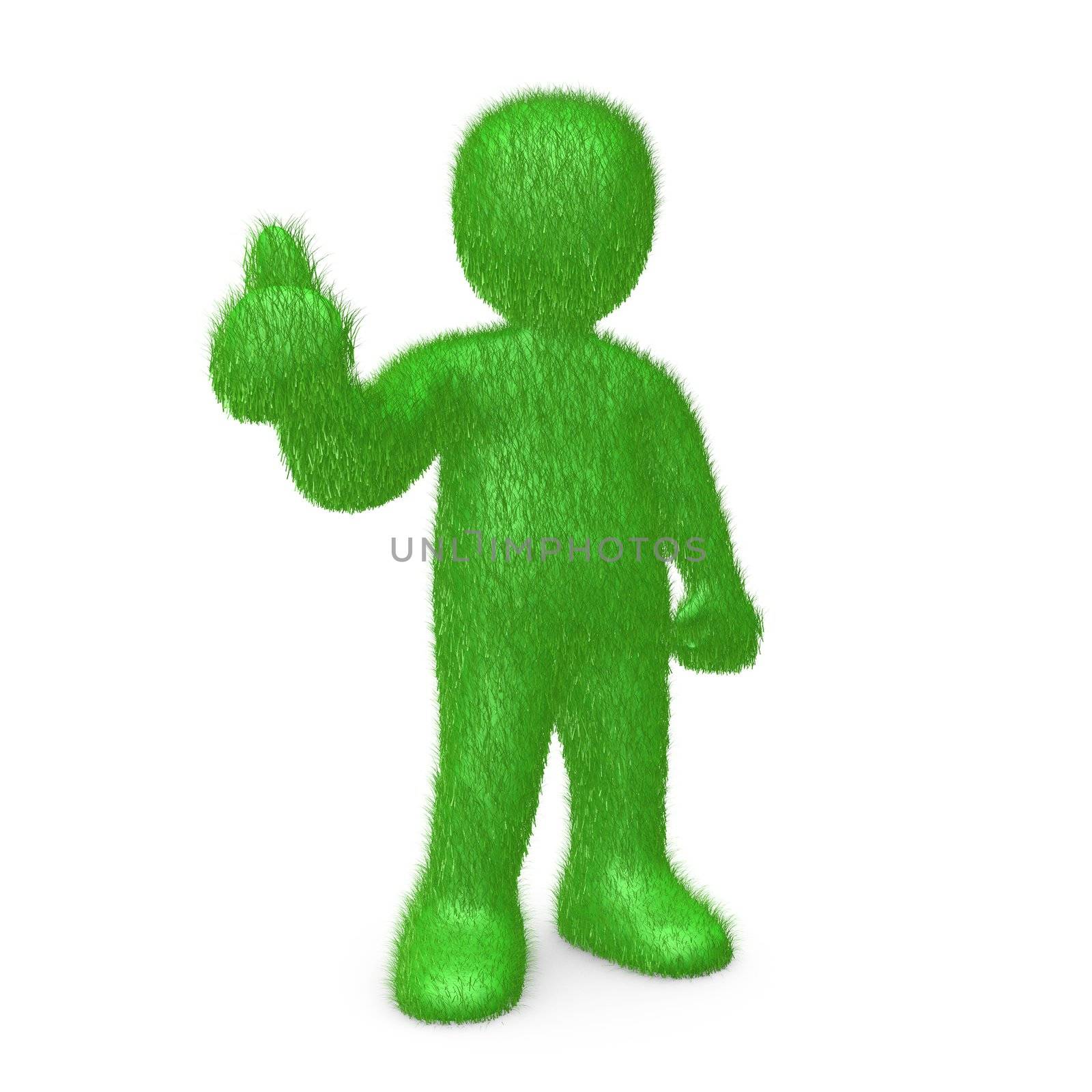 Computer generated image - Go Green .
