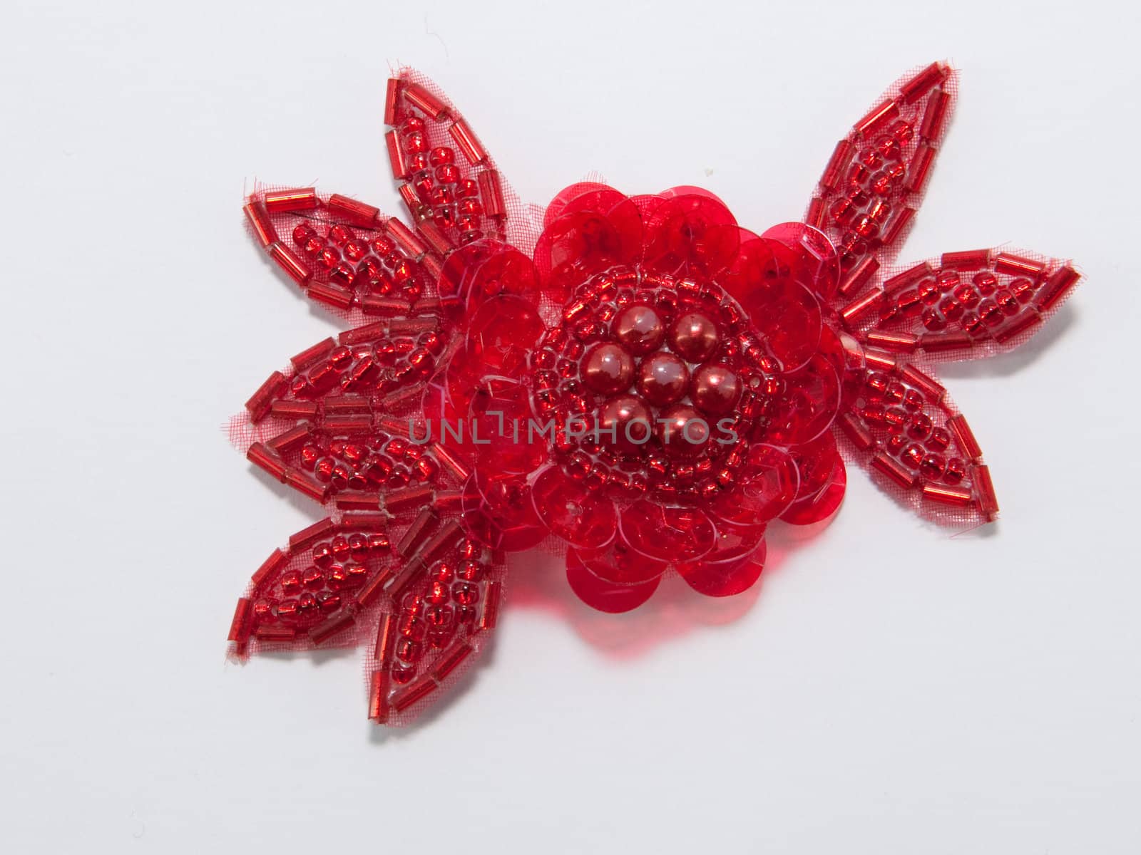 The picture of the red brooch for sewing