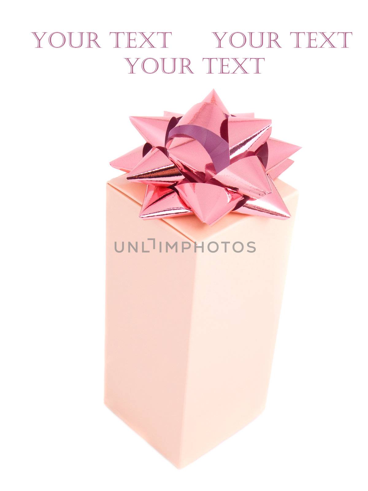 gift box with ribbons  by motorolka