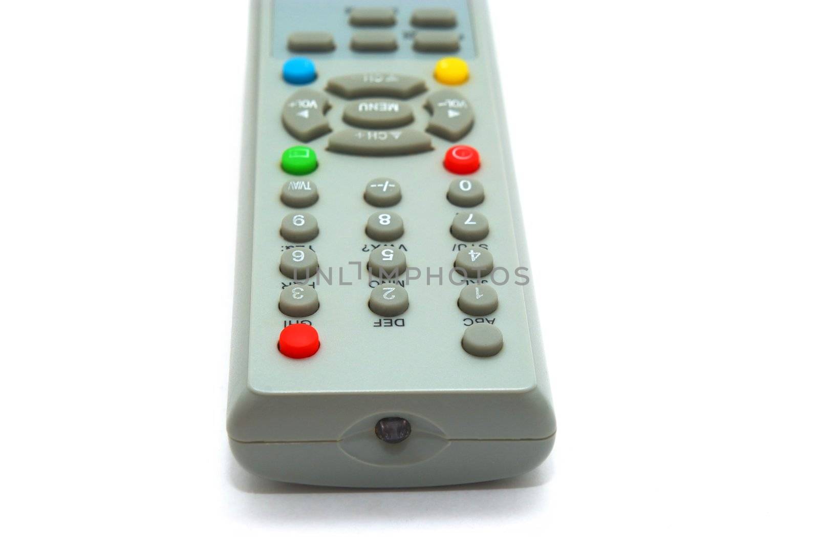 photo of the remote control on white background