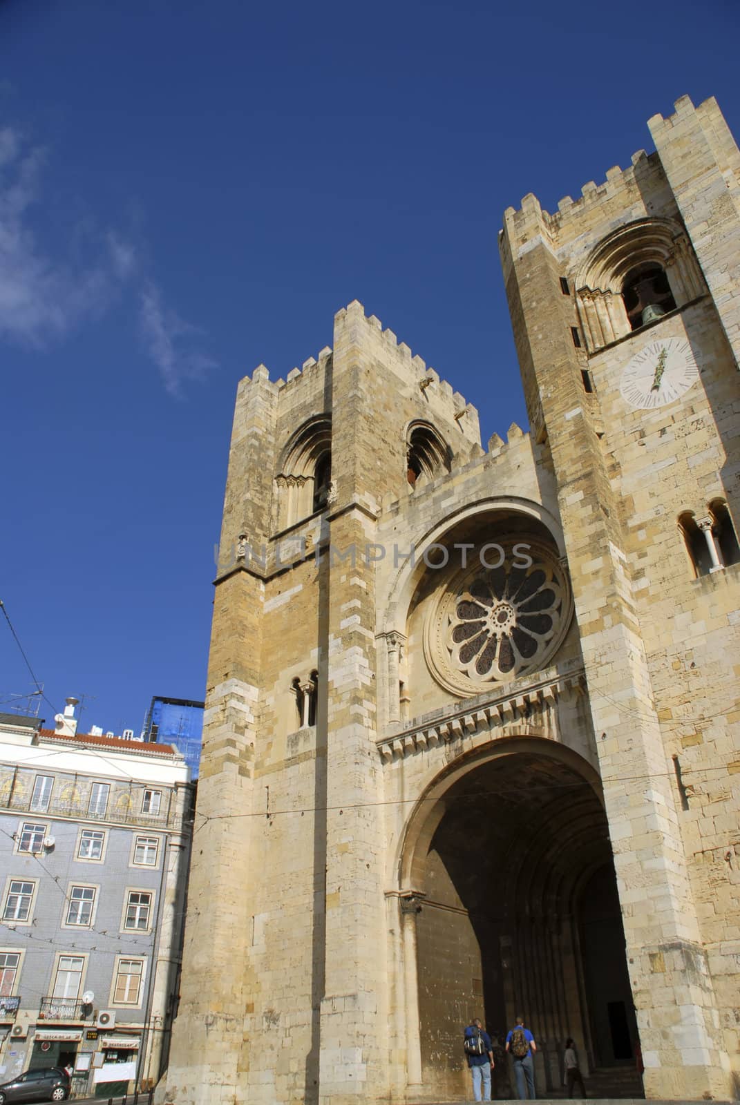 The Exterior of the Lisbon Cathedral in Portugal