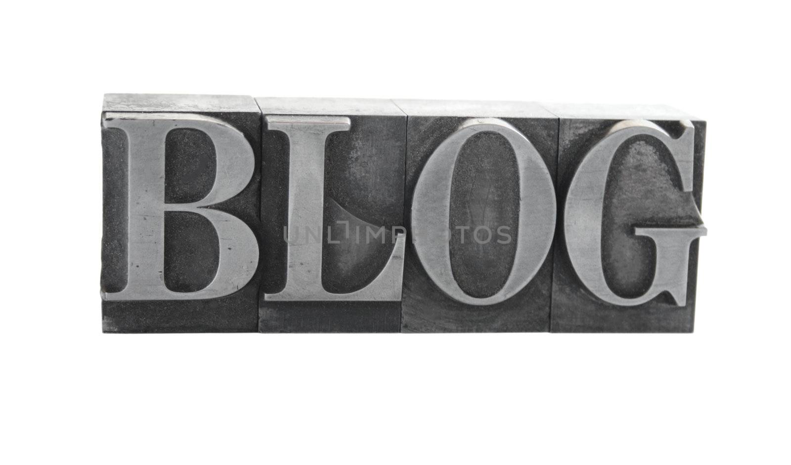 blog in metal letters by nebari