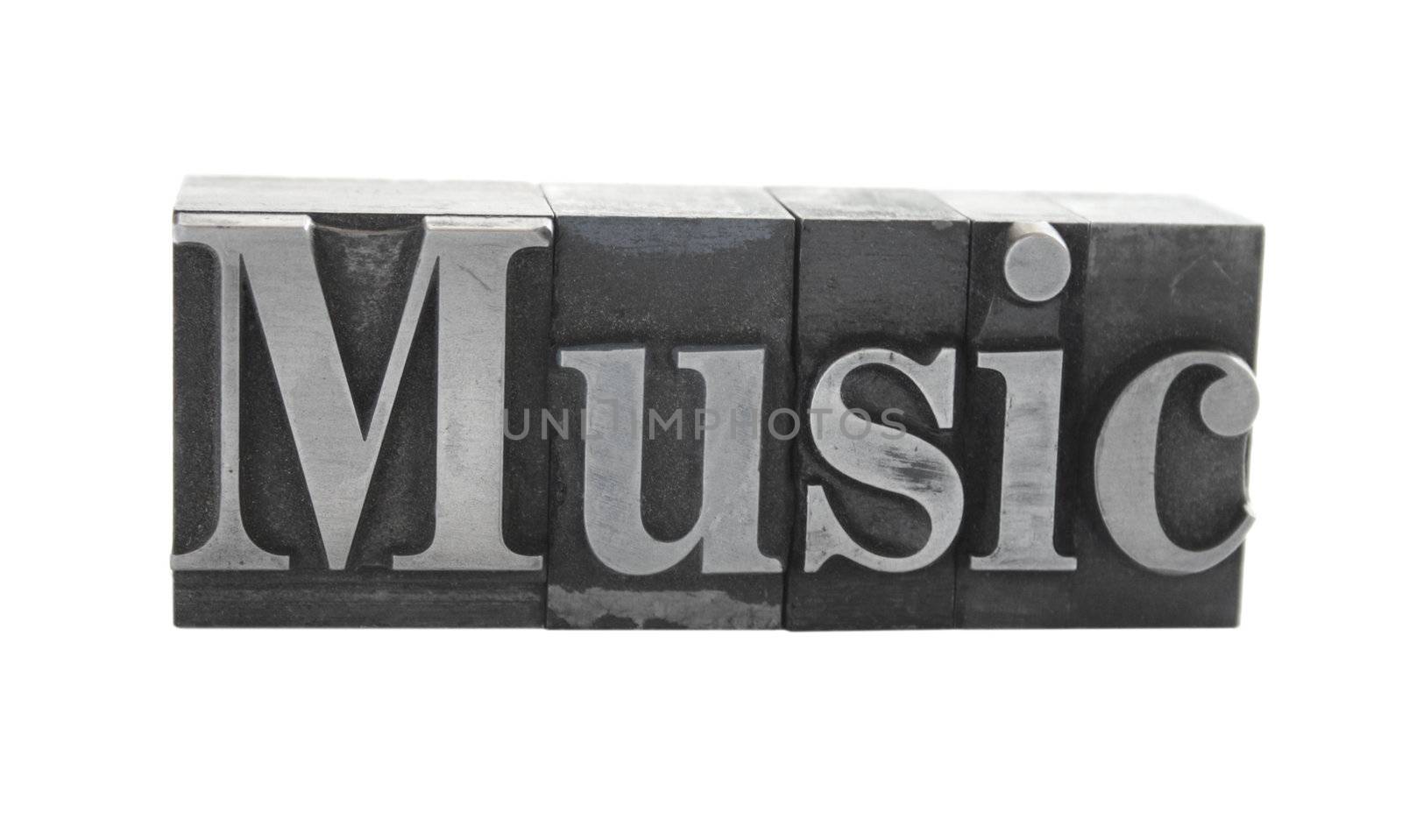 music in metal letters by nebari