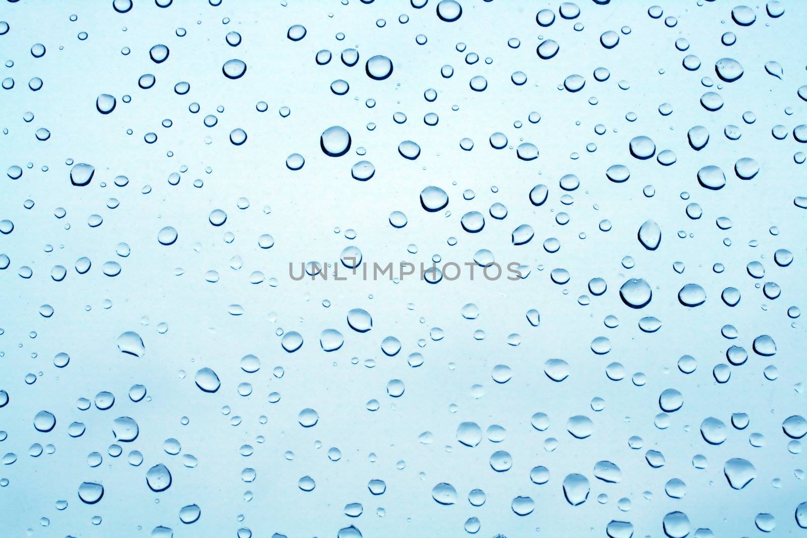 rain drops on glass by Mikko