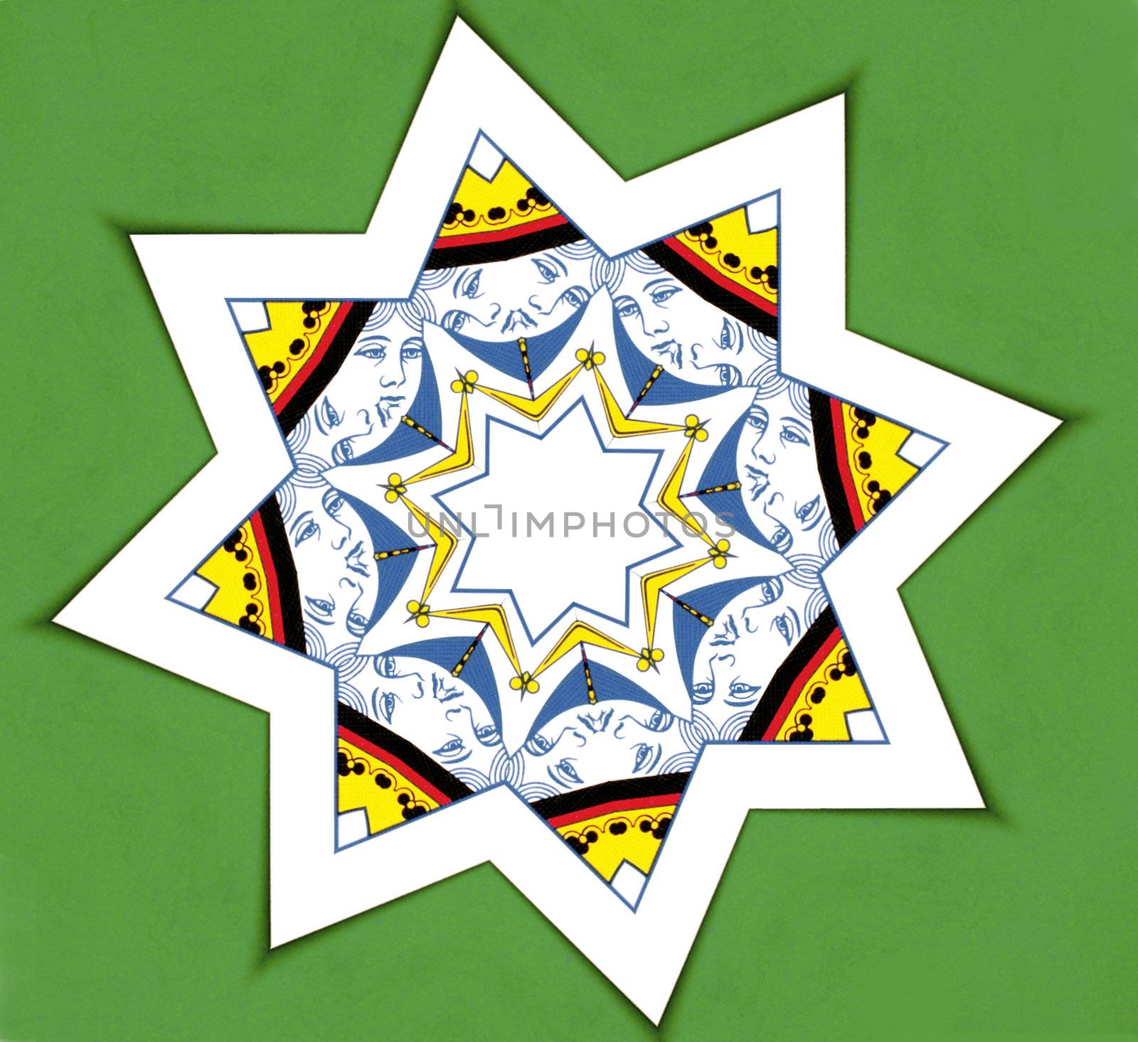 eight-point star abstract by nebari