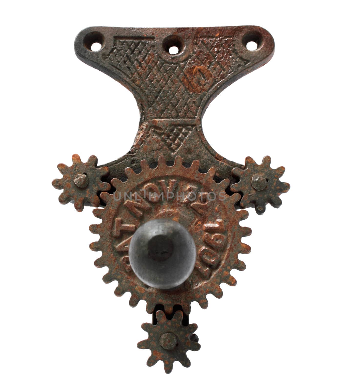rusted rope braiding tool from 1901