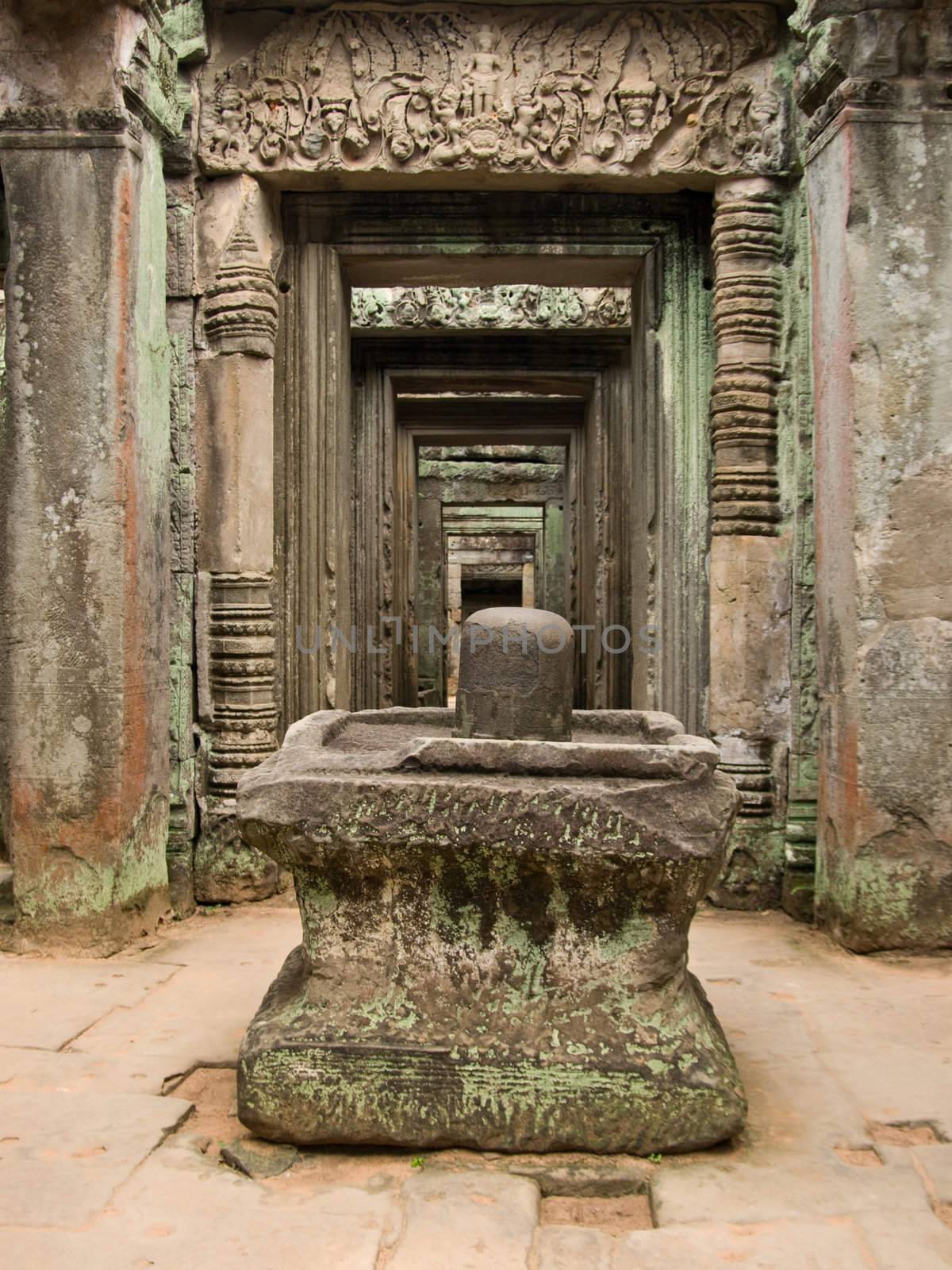 The picture of antient cambodian temple from siem riep