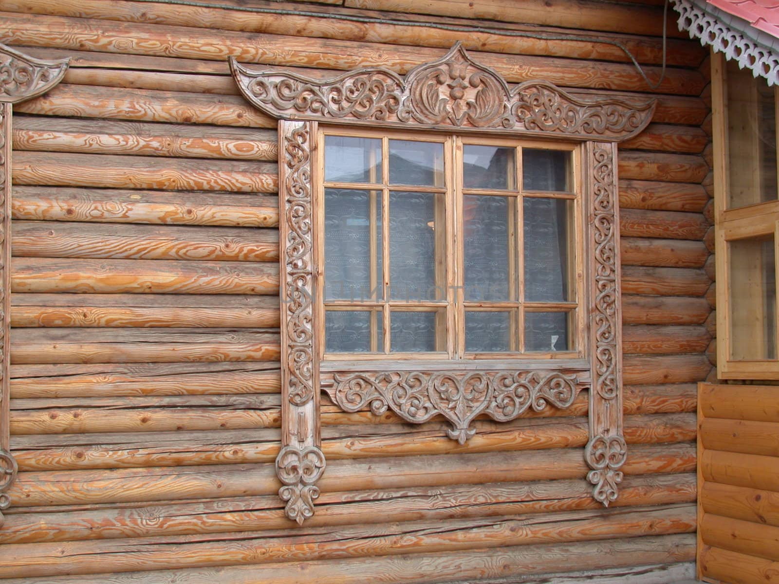 wooden thread, window by sav