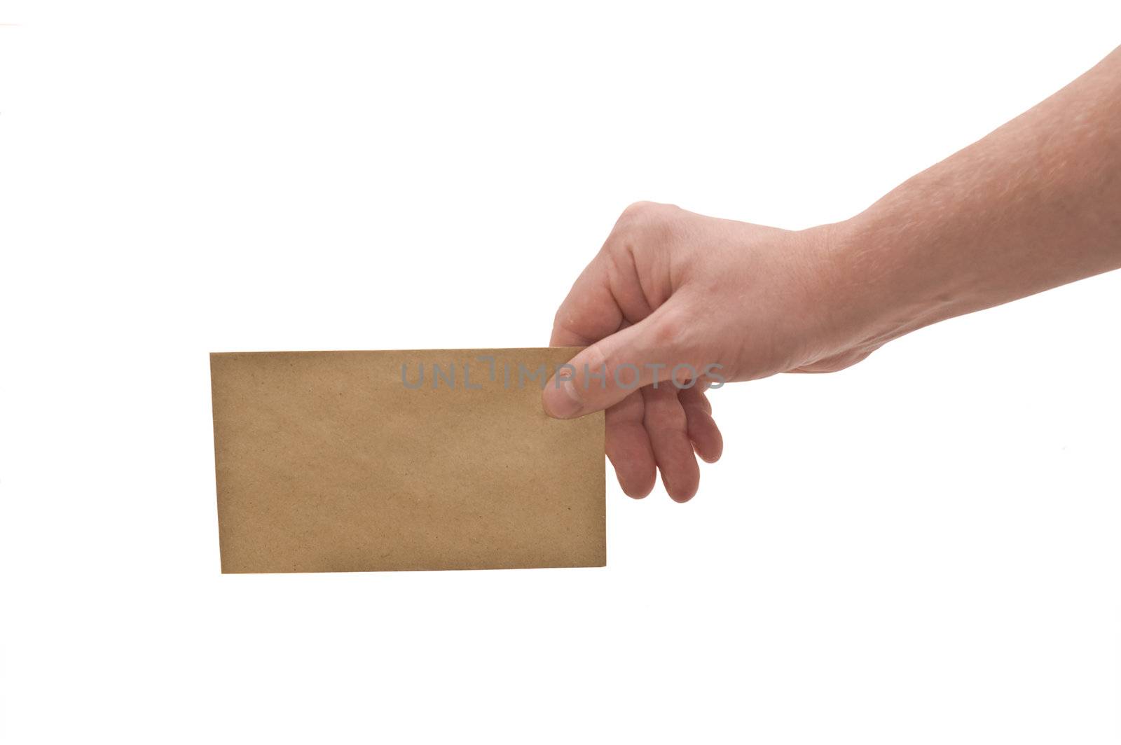 Hand & small envelope by willmetts