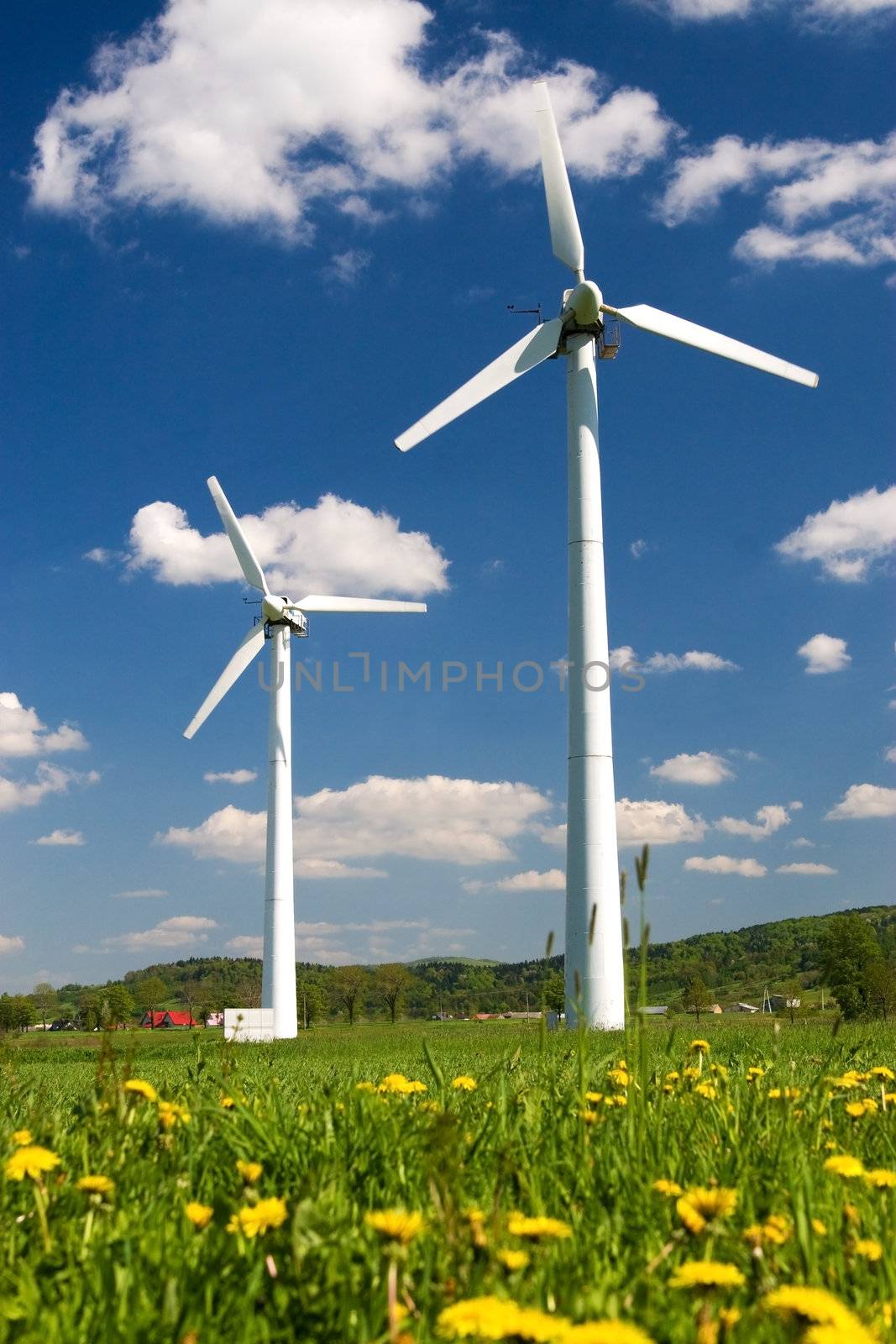 Two wind turbines by victoo