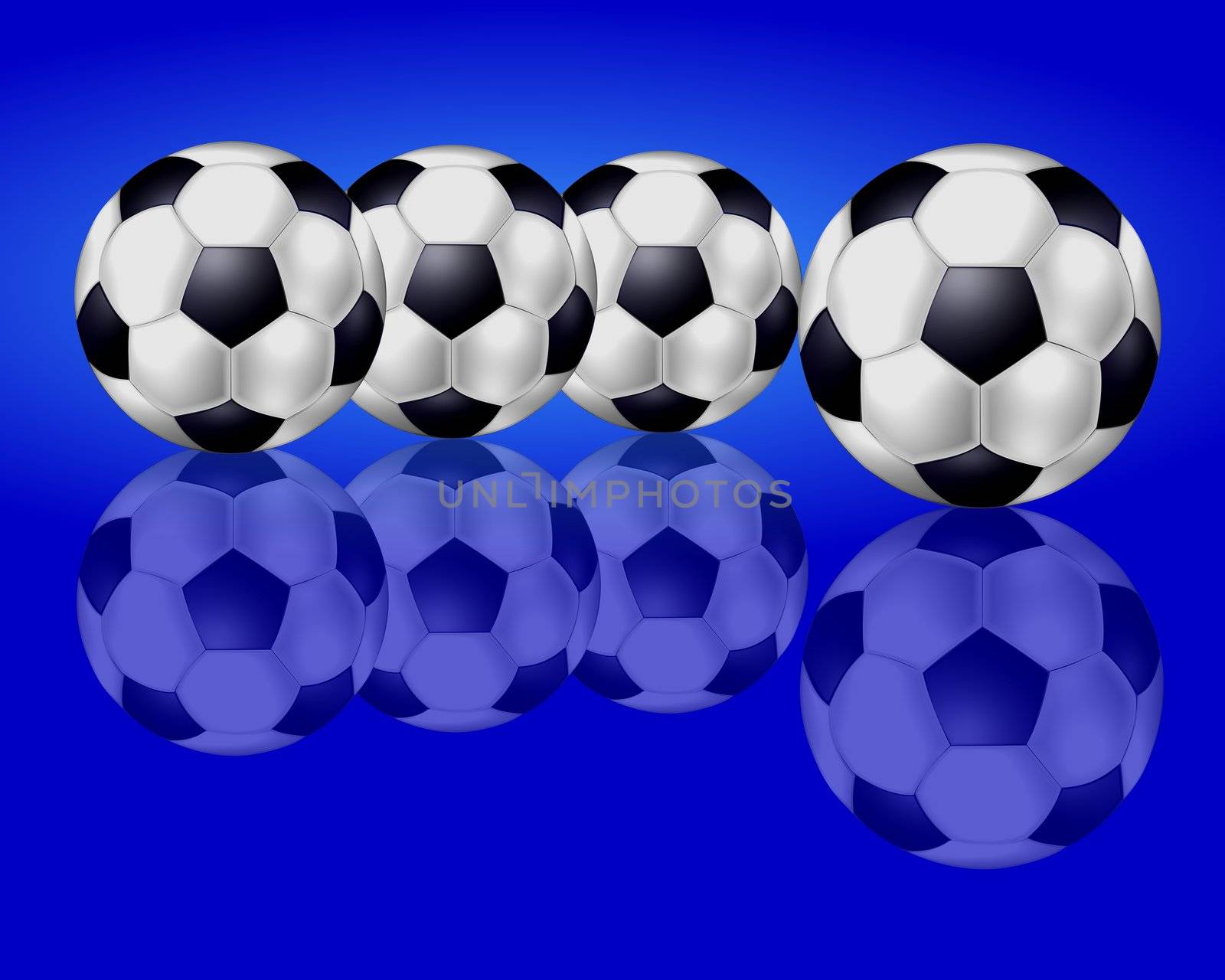 blue soccer background by peromarketing