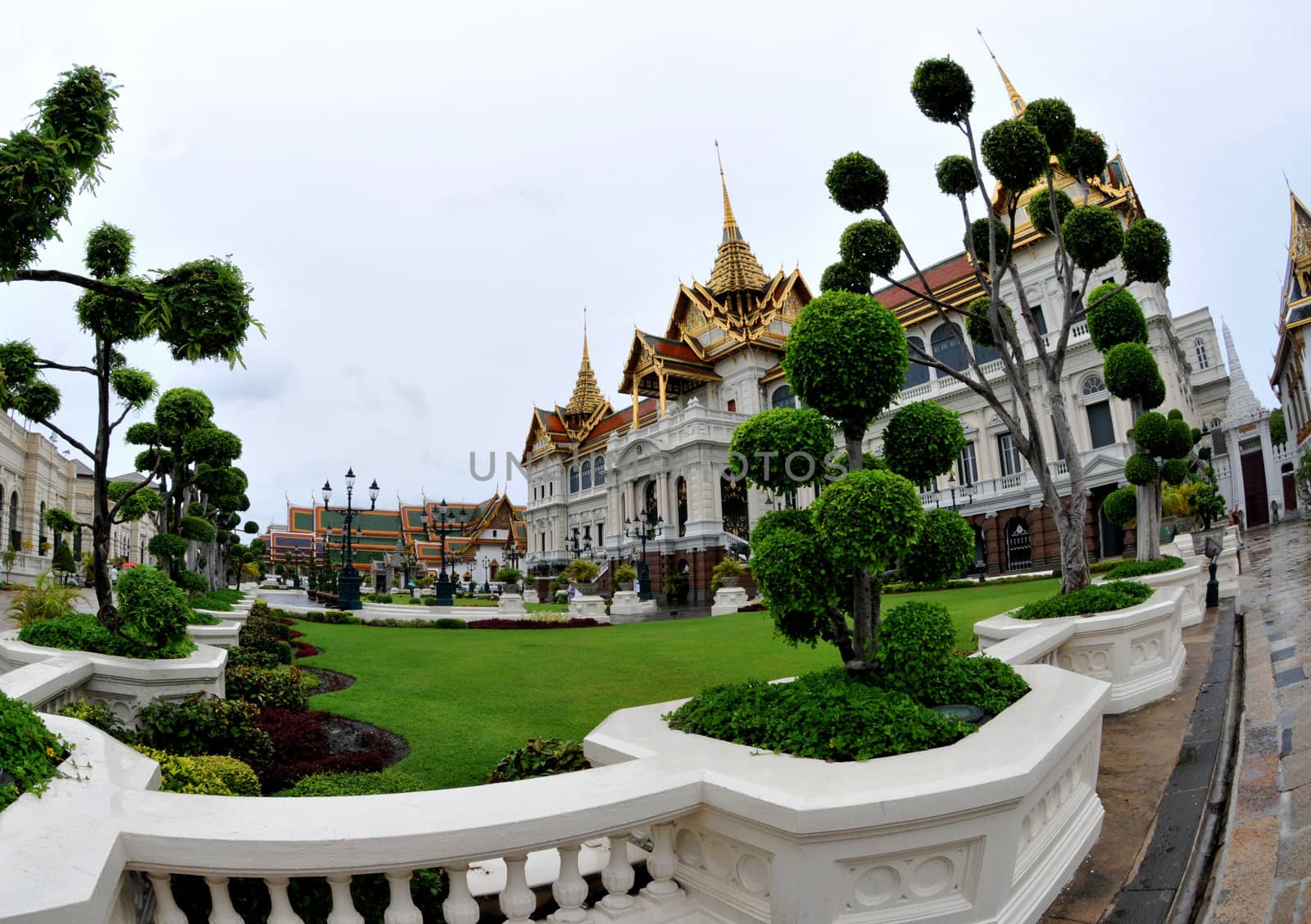 One of the main tourist attractions:The Grand Palace/Wat Phra Keo in Bangkok,Thailand by taboga