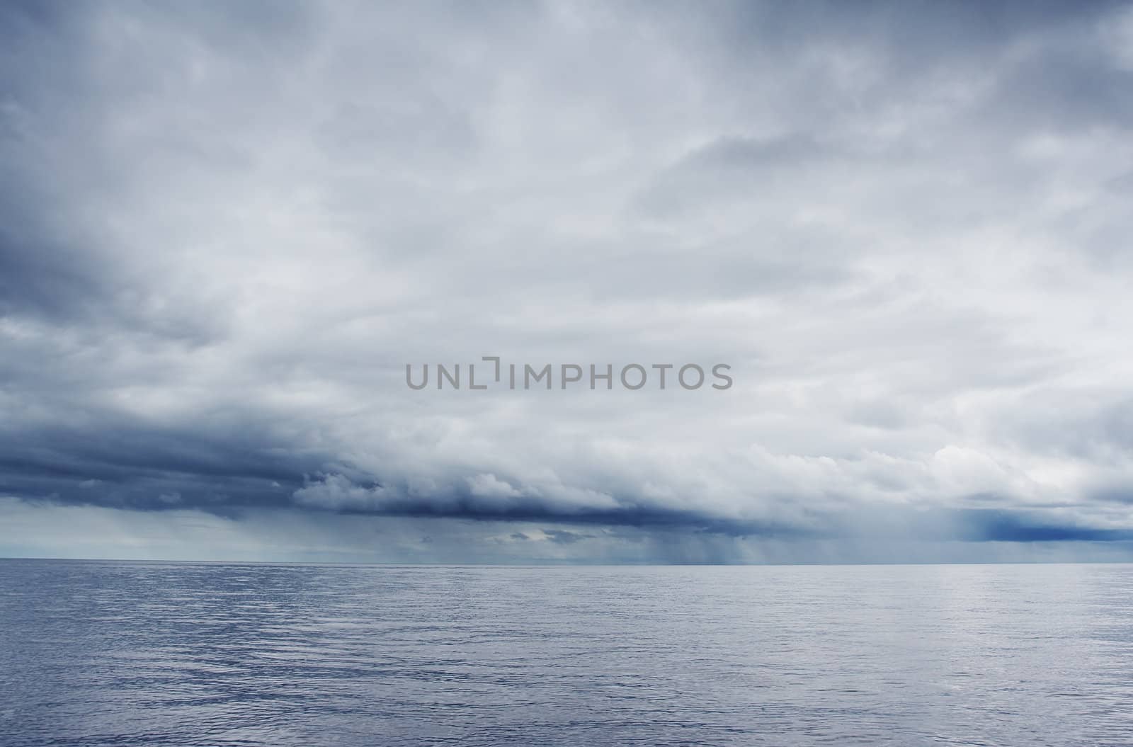 storm at atlantic ocean