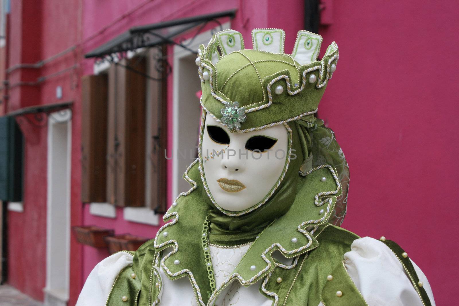 One of the masks in Venice carnival