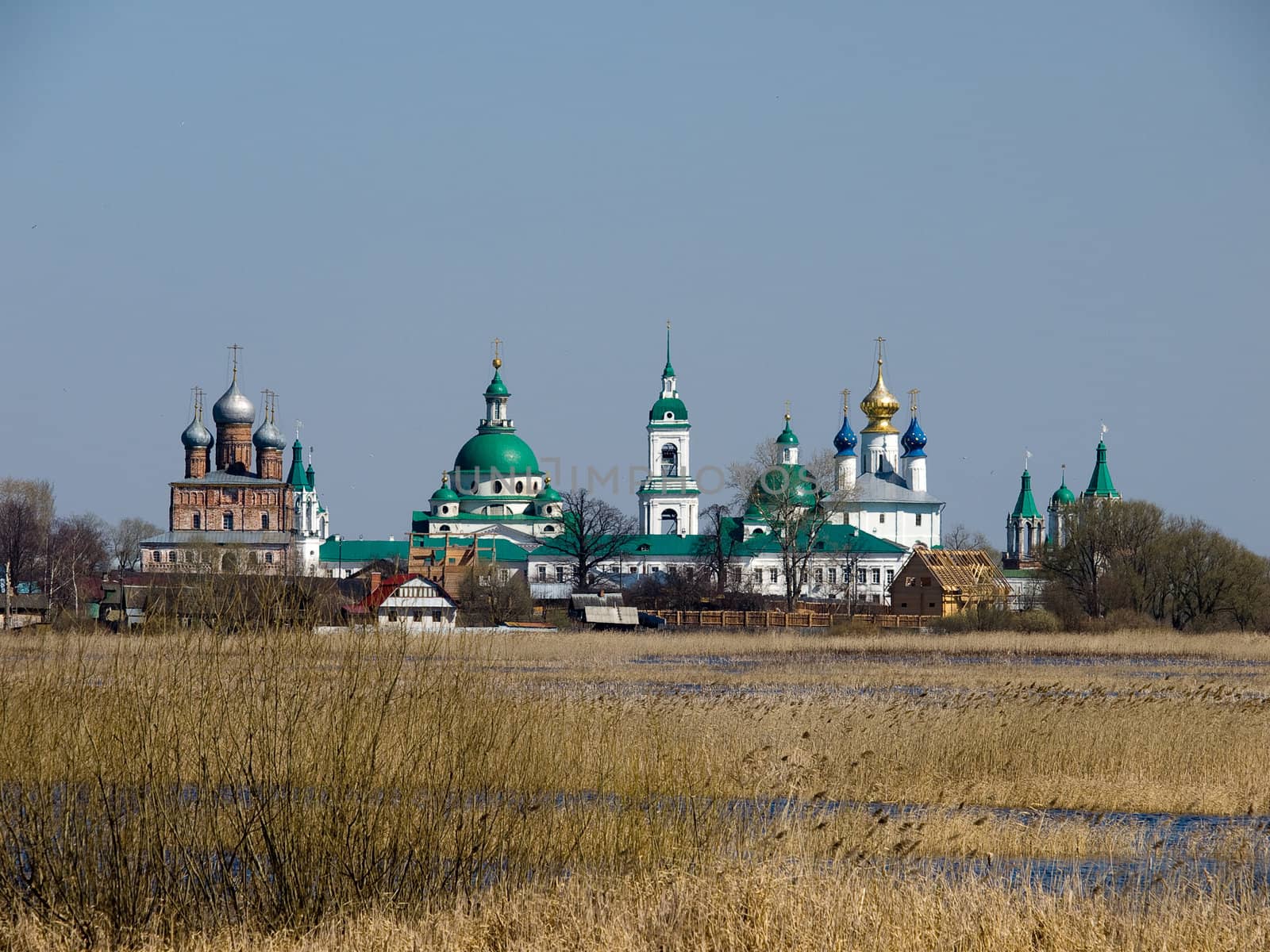 The picture of the  monastery from the Rostov the great