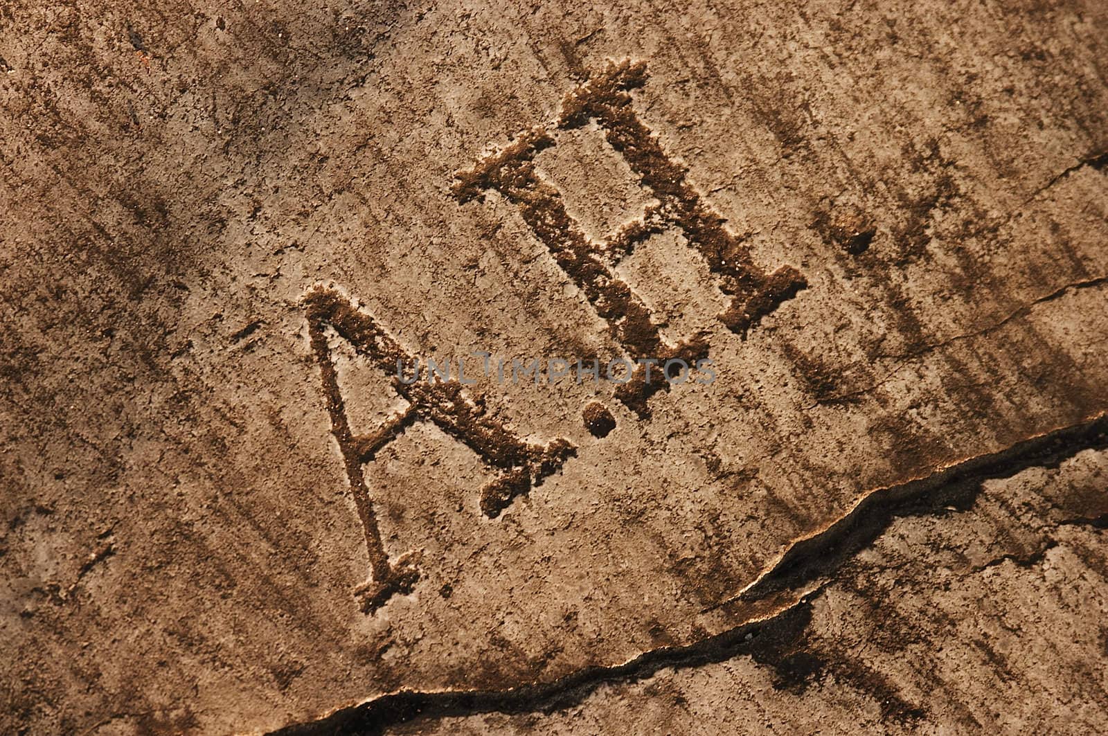 Ancient stone carving texture