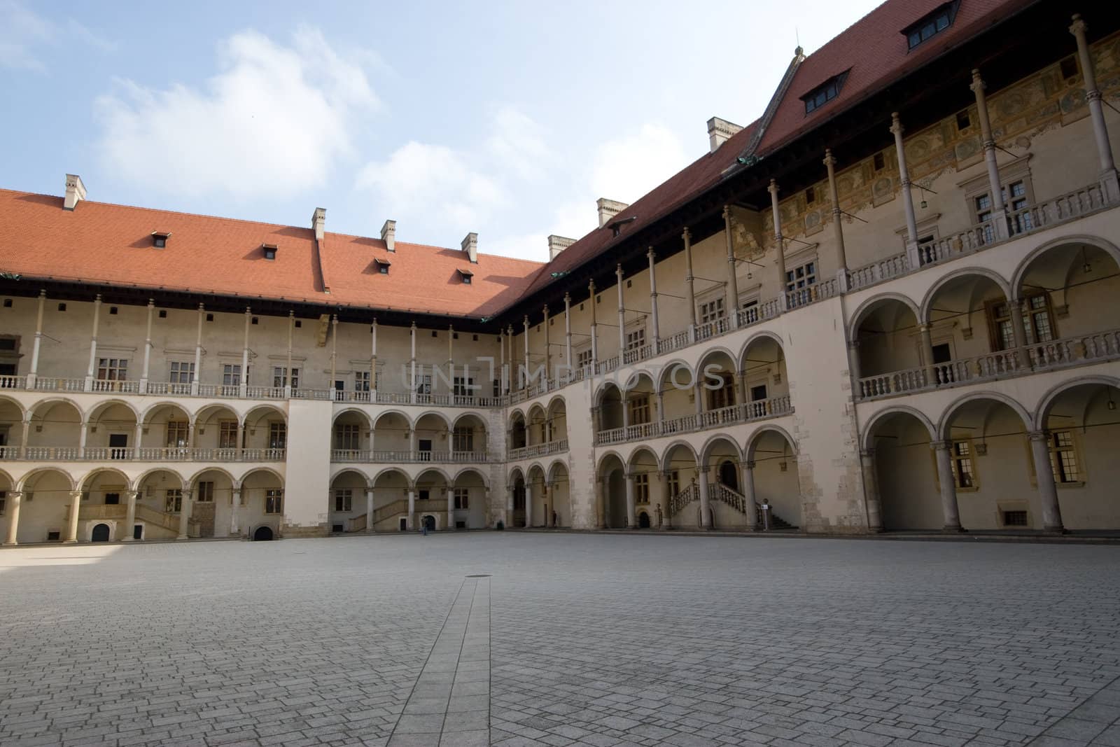 Arcaded Courtyard in Wawel Castle, Poland by victoo