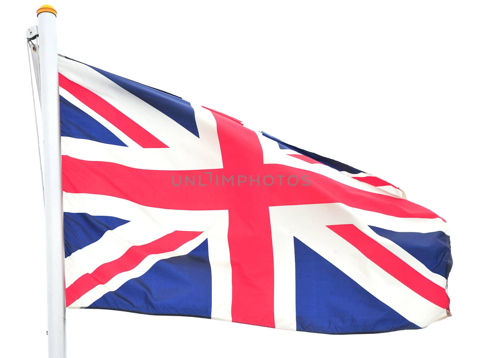 British national flag flying high.