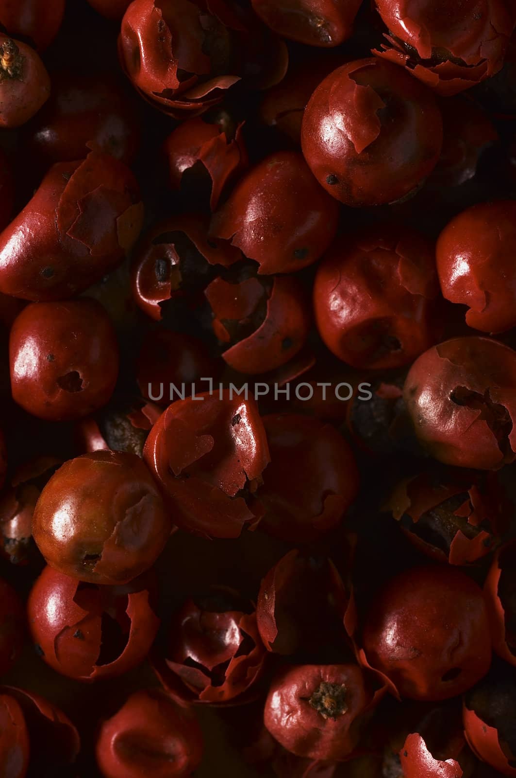 Rose pepper closeup texture