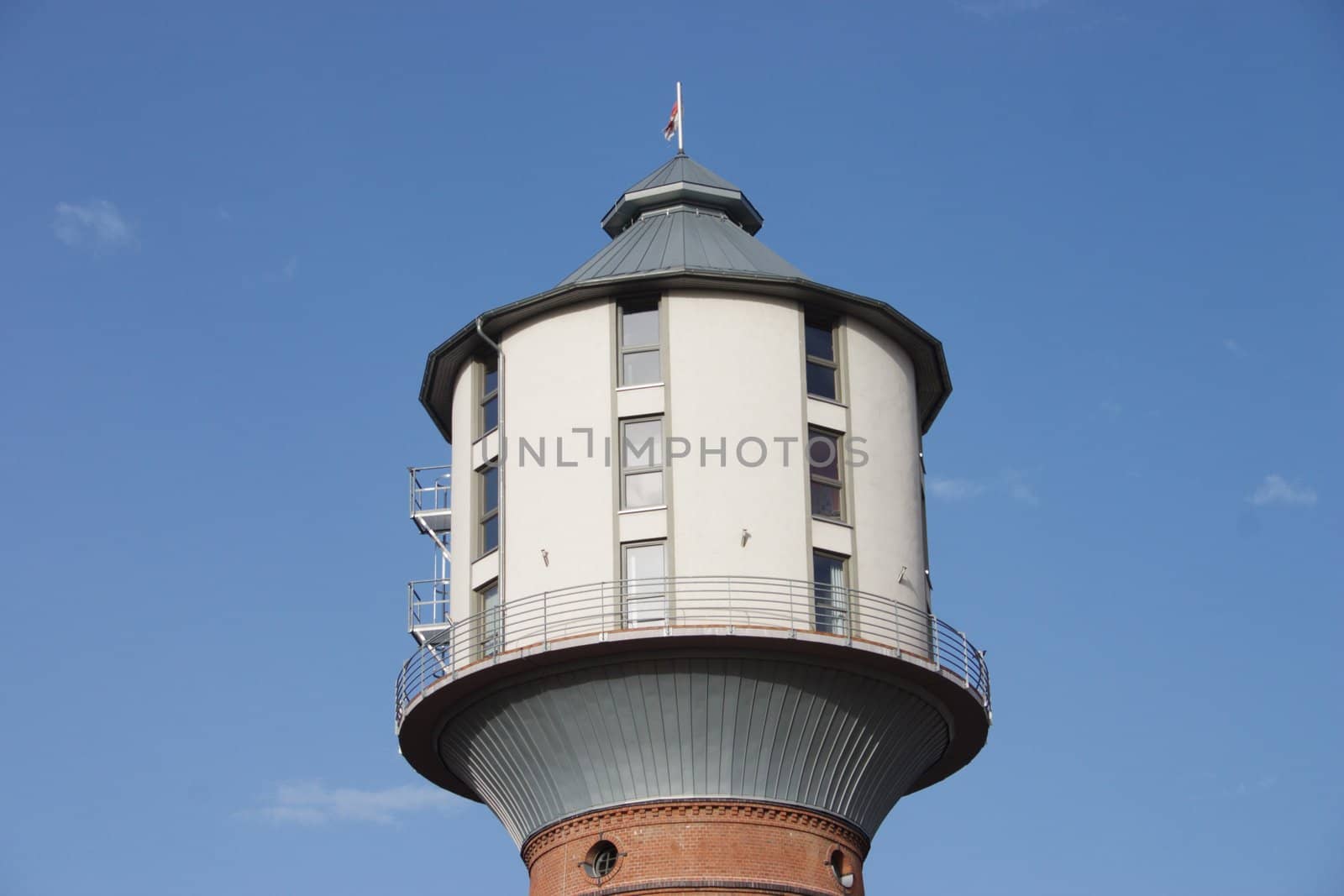 Old tower for a pressure of water in clear day by AlexandrePavlov