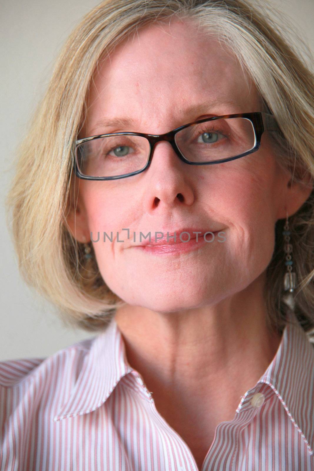 Expressions of a mature norwegian businesswoman.