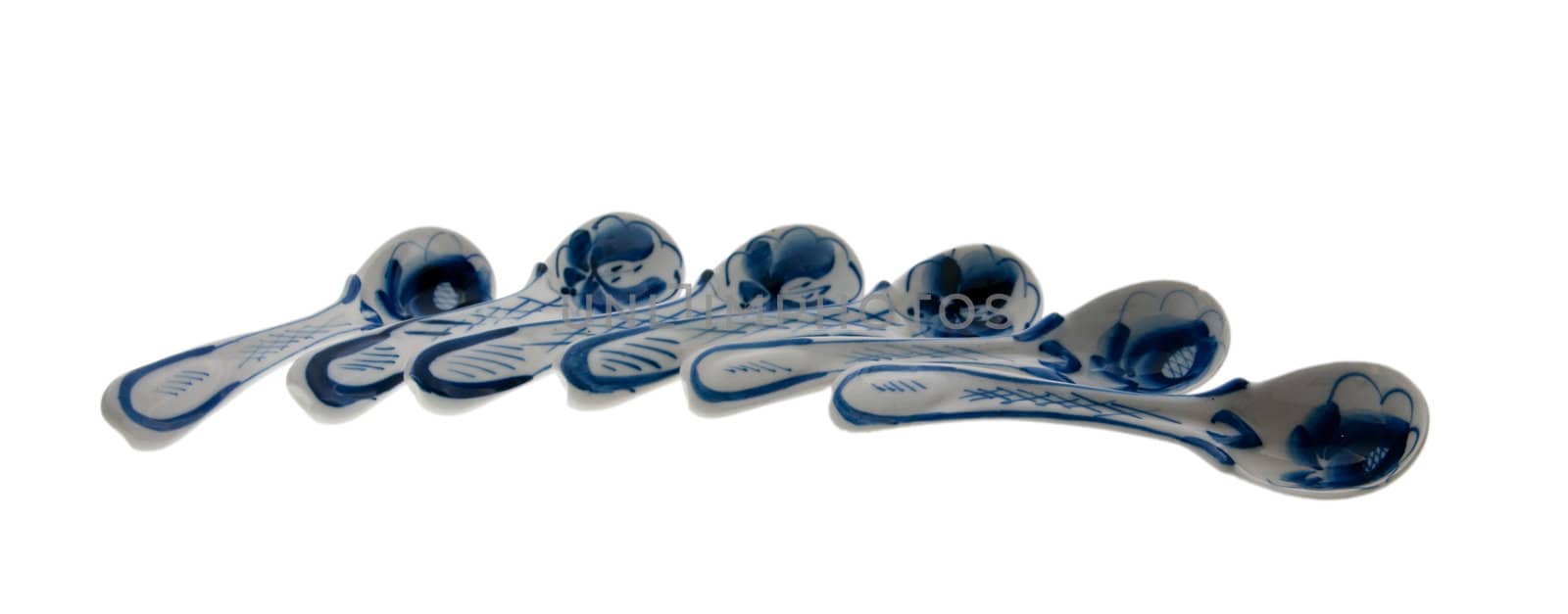 ceramic spoones (gzhel art) by dyvan