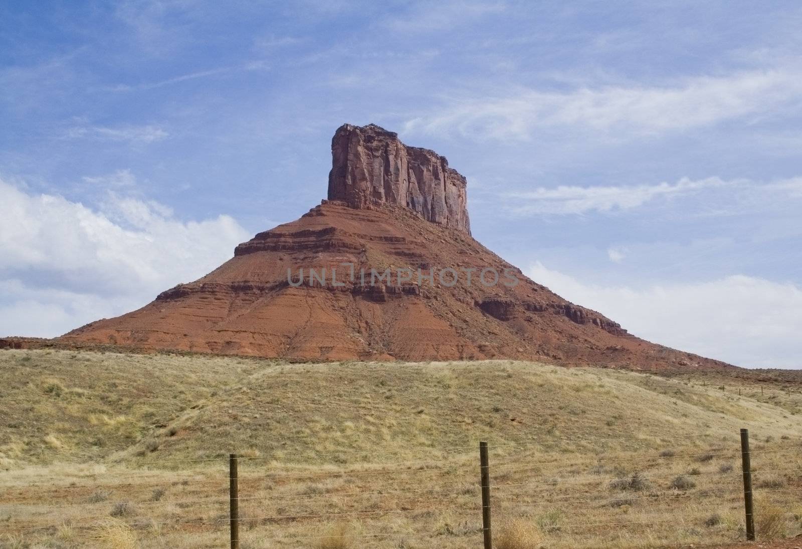 Moab area mountains and spires in Utah USA