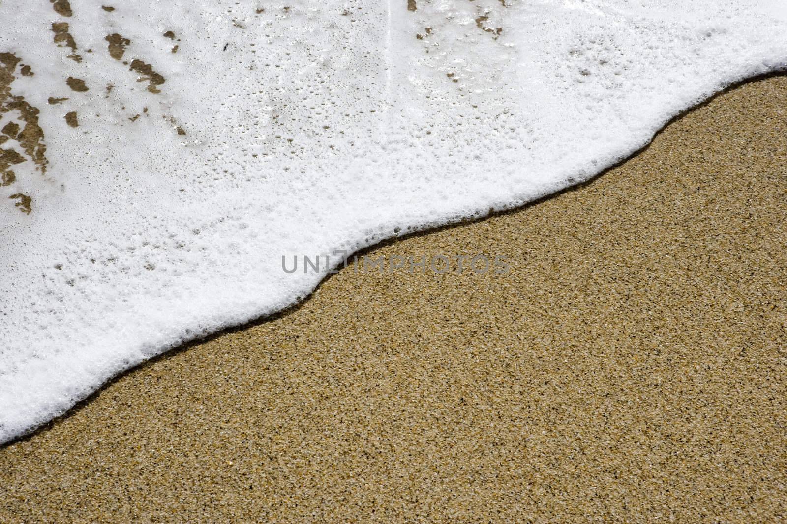 water and sand beach detail - copyspace for your text or image by mlopes