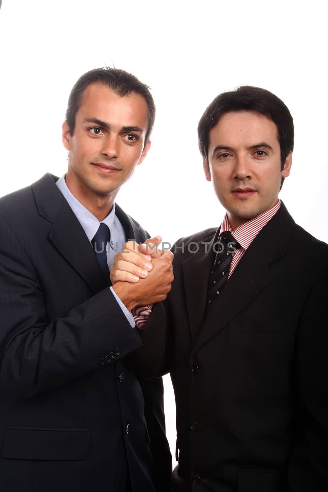  business men portrait on white