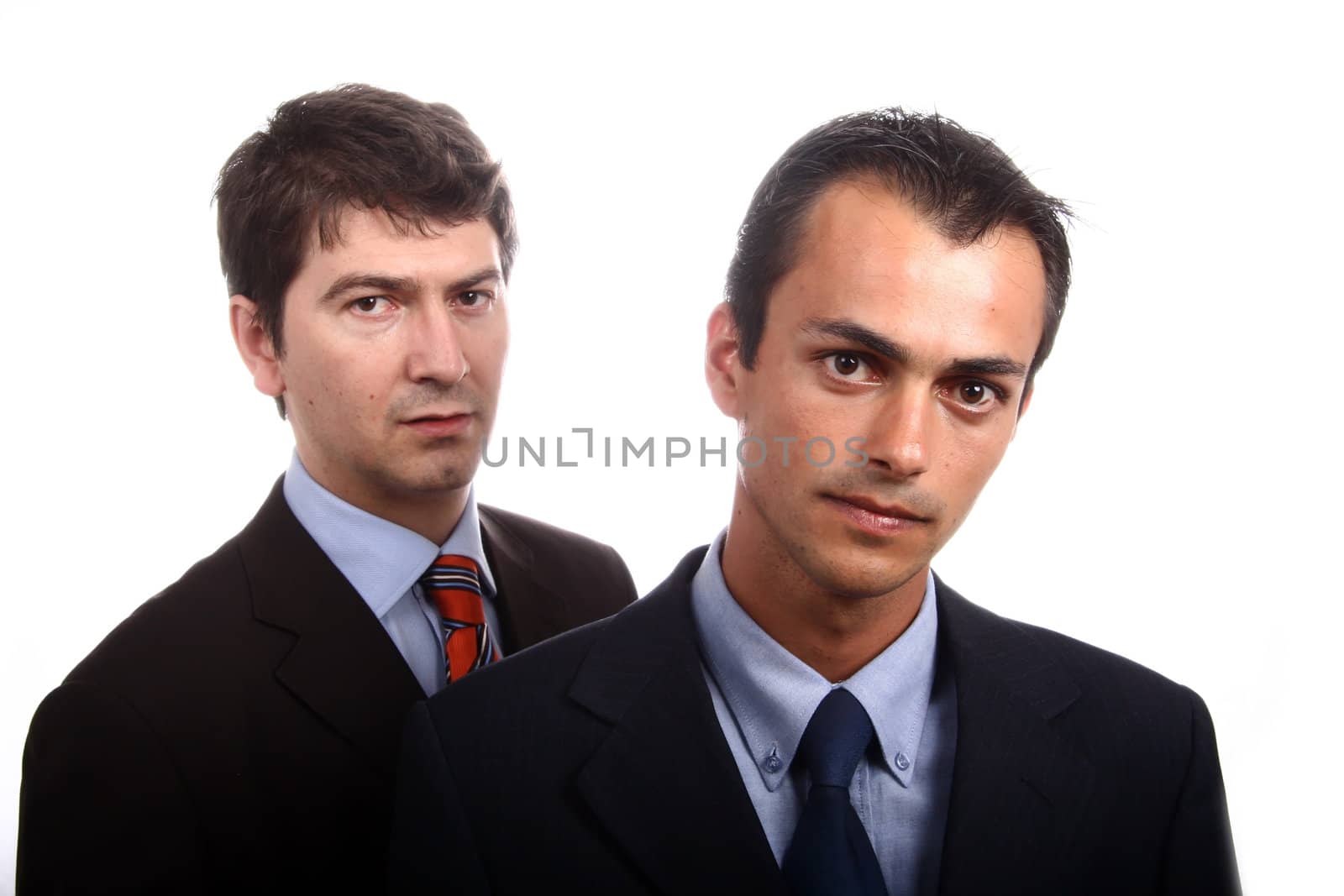  business men portrait on white