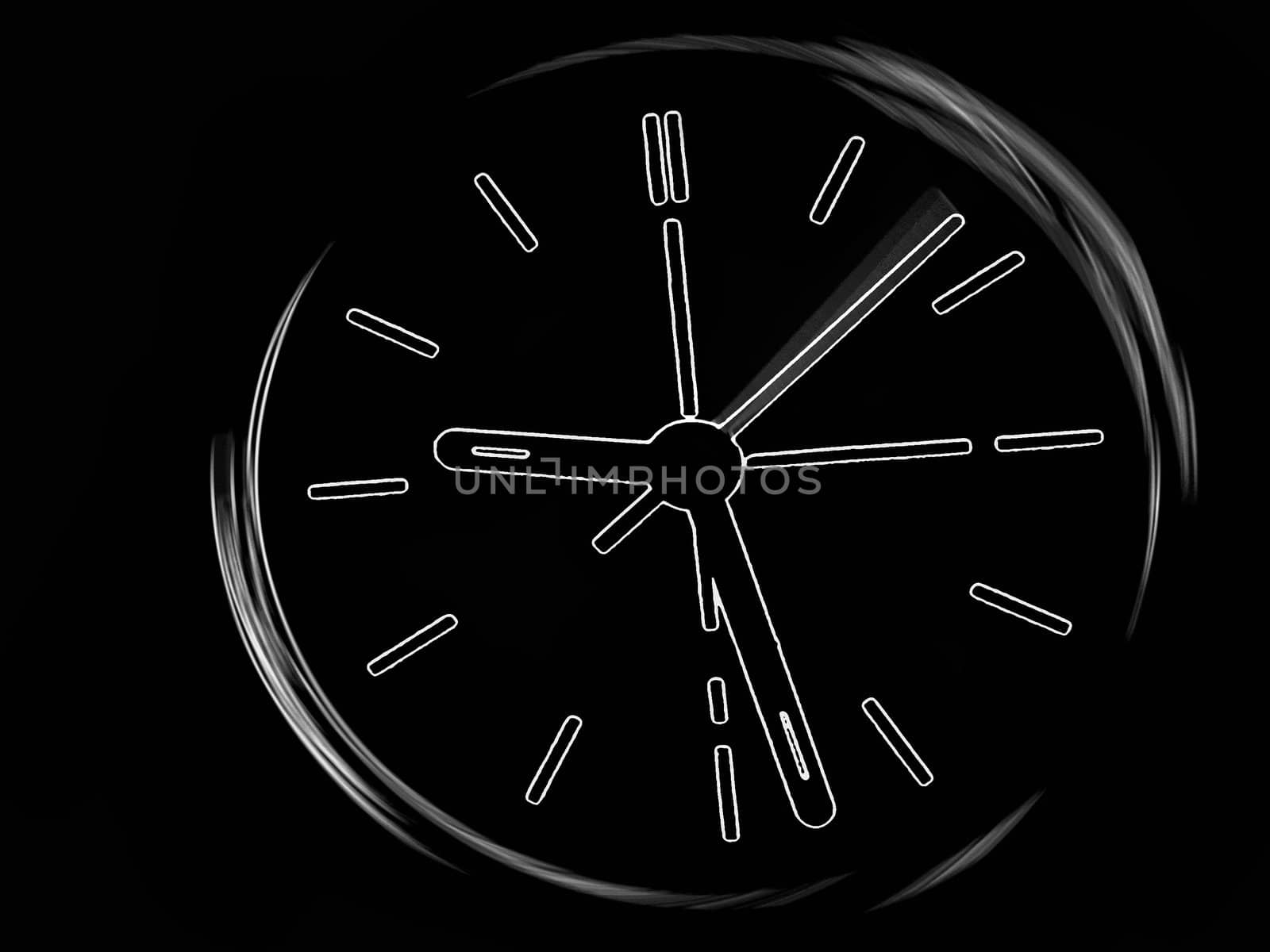 Abstract clock background