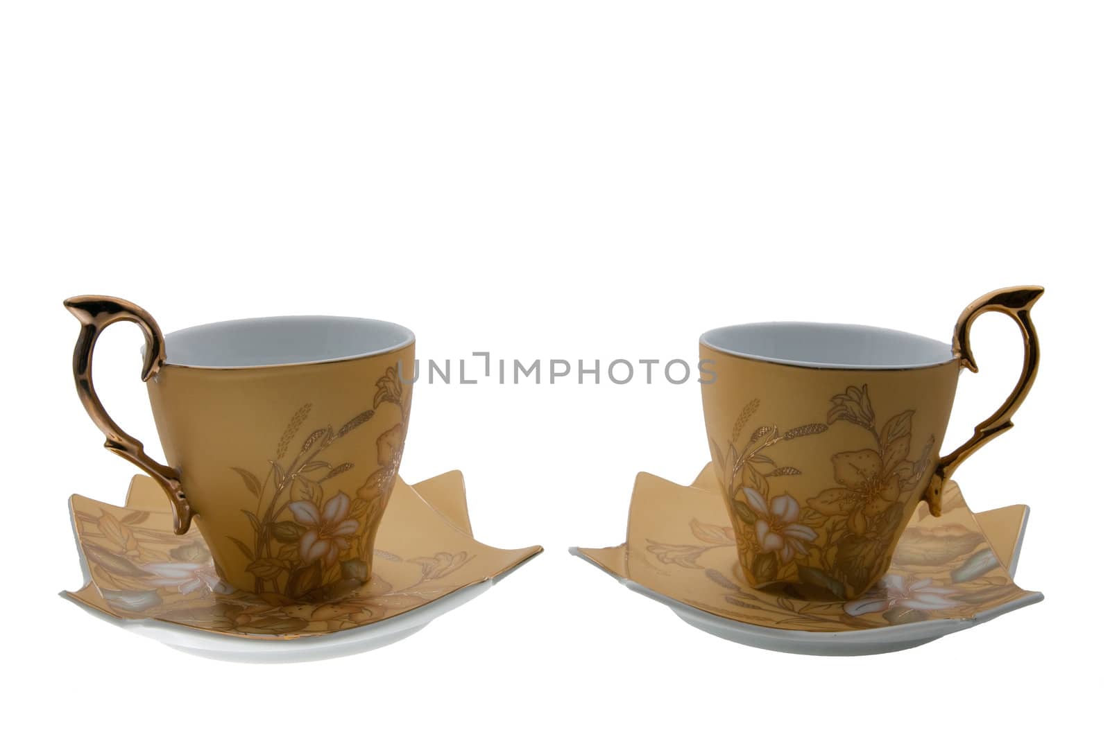 the picture of the ceramic tea pair