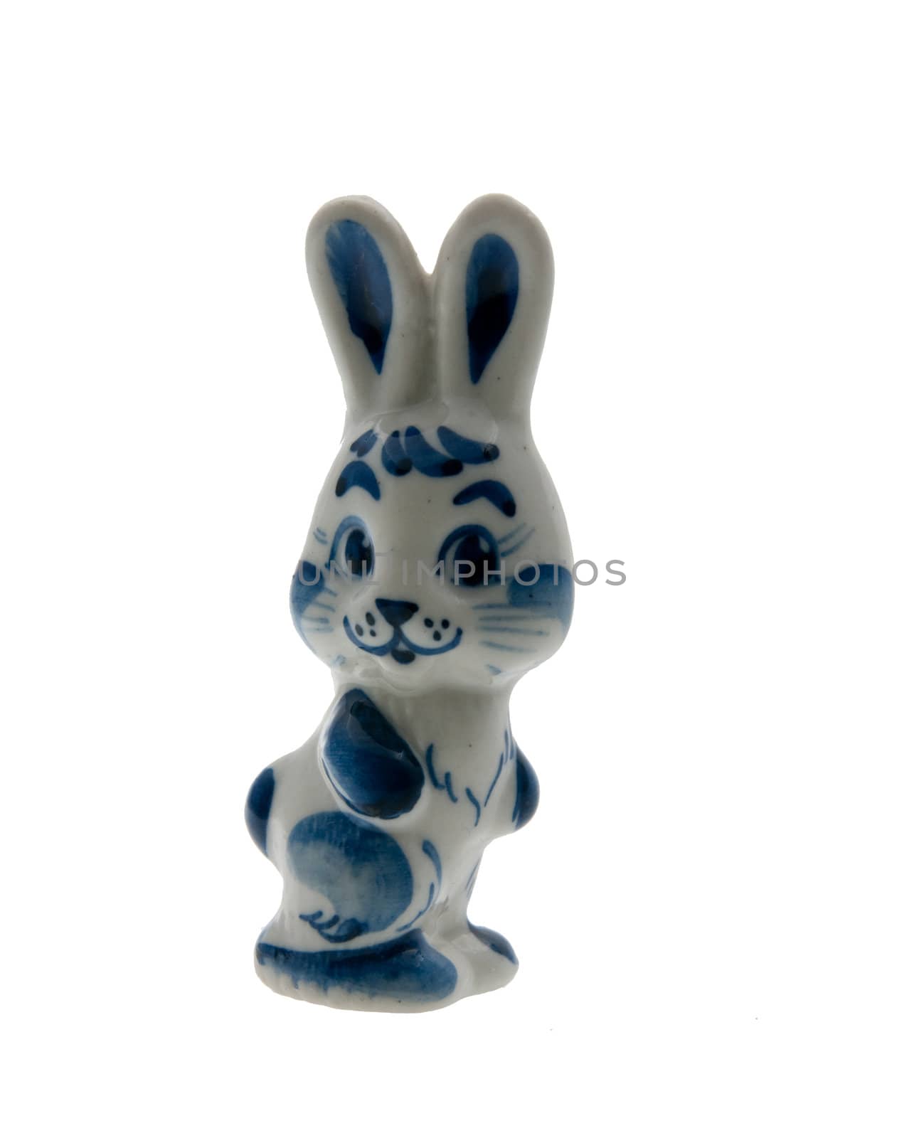 blu white rabbit by dyvan