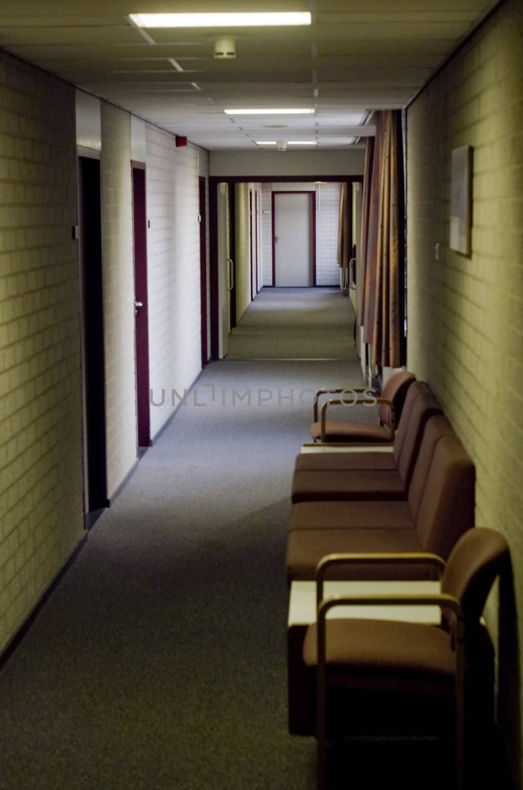 chairs in hallway

