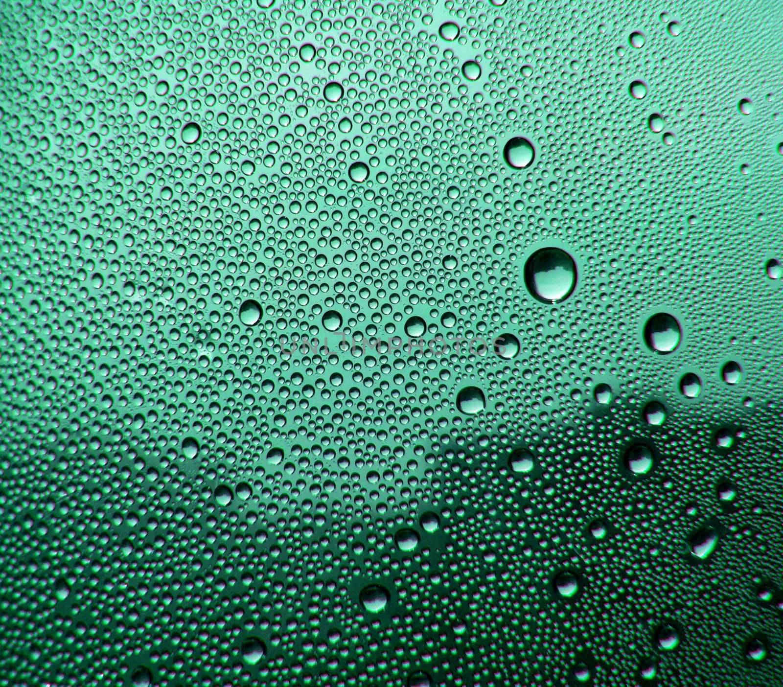 green glass with drops by ichip
