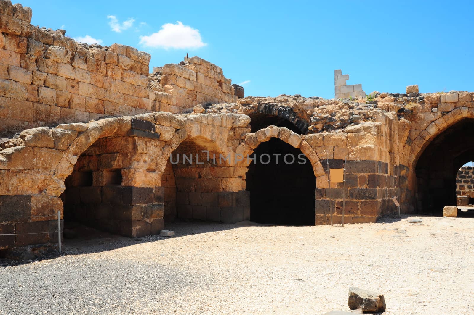 Ruins Of The Crusader Fortress Belvoir In Lower Galilee, Israel