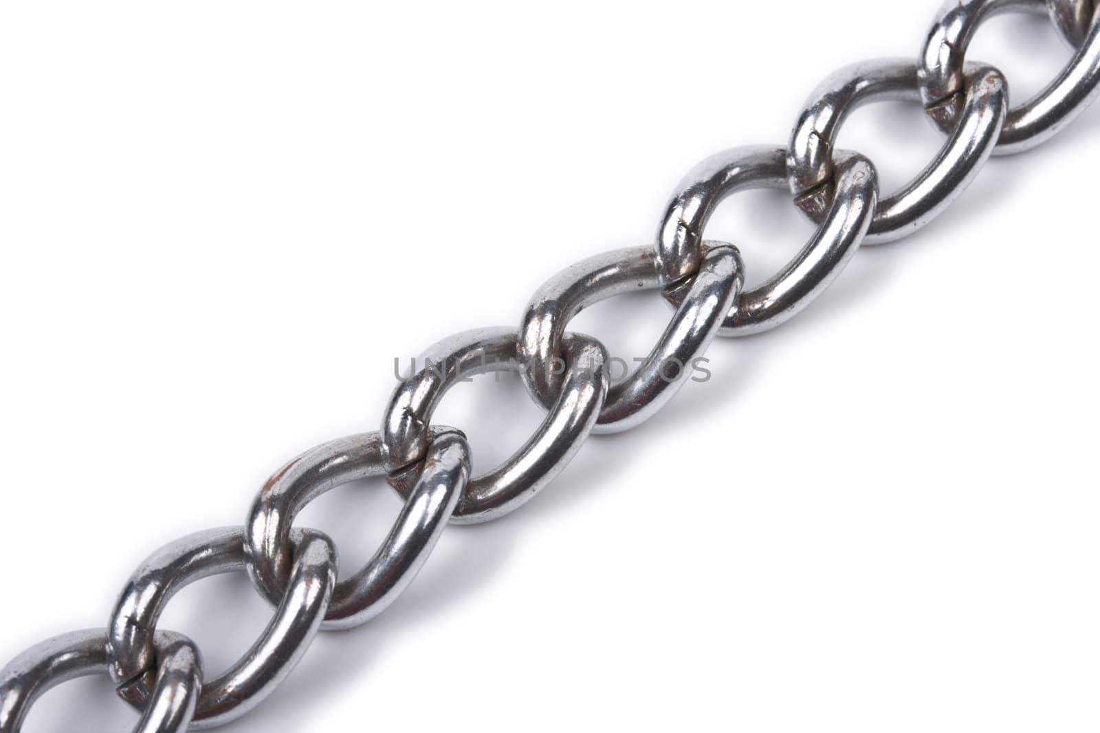 Metal chain isolated on white by dimol