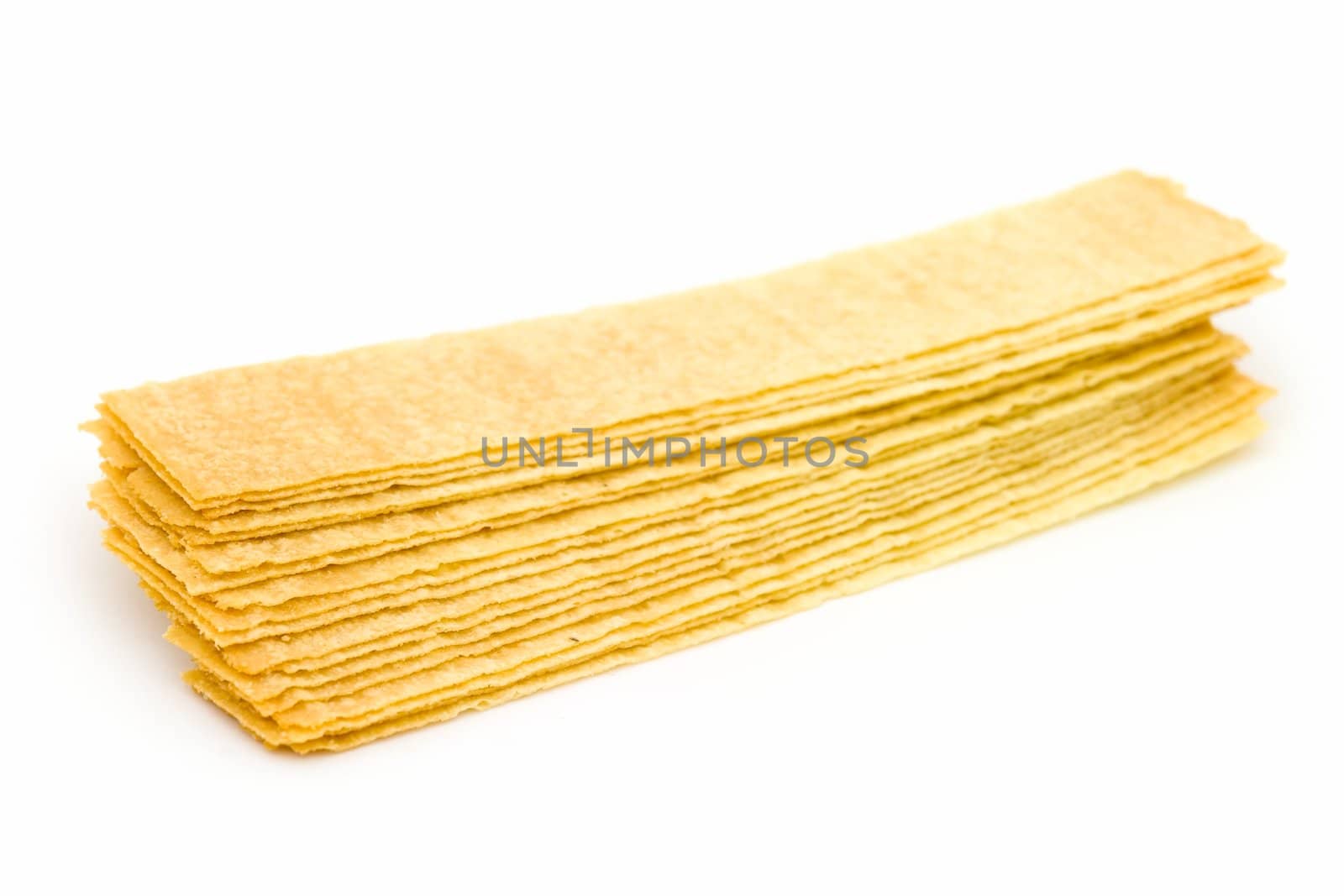 crisps. potato chips on a white background