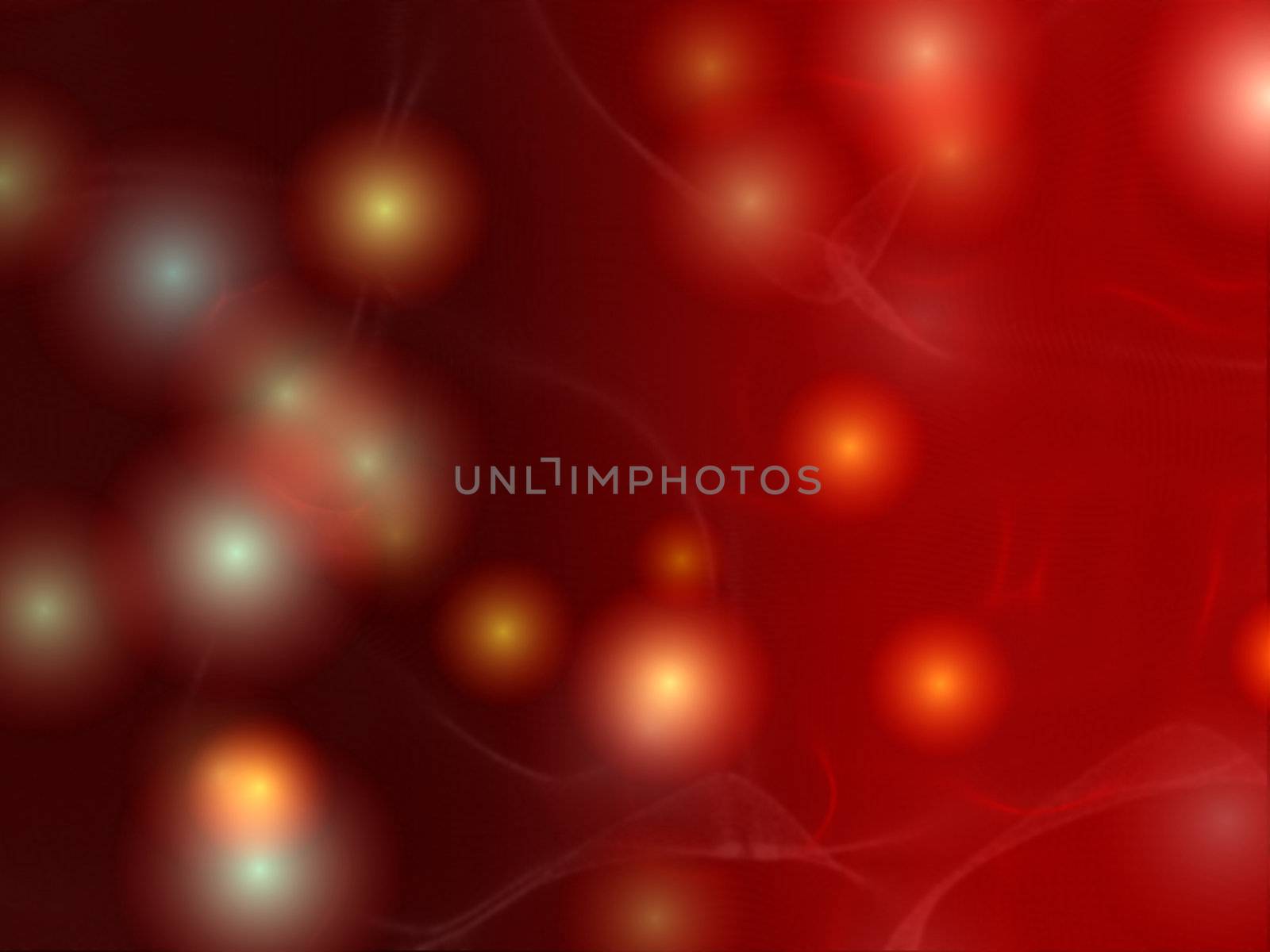 christmas lights in red by marinini