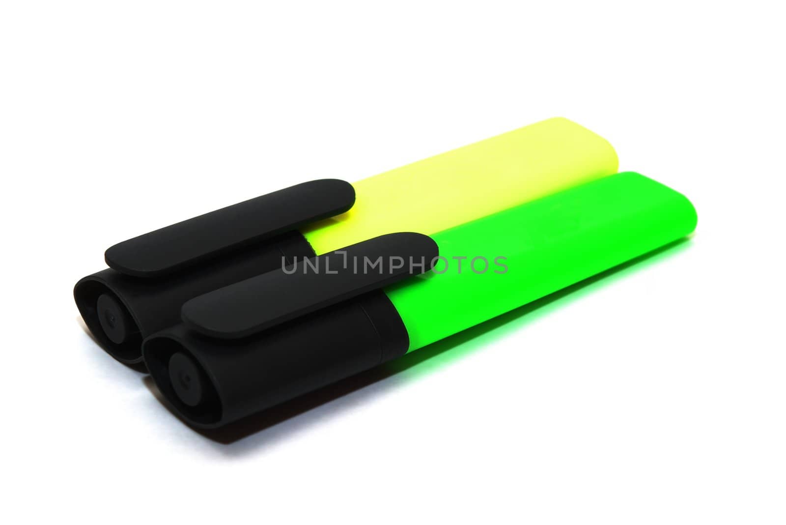 photo of the markers on white background
