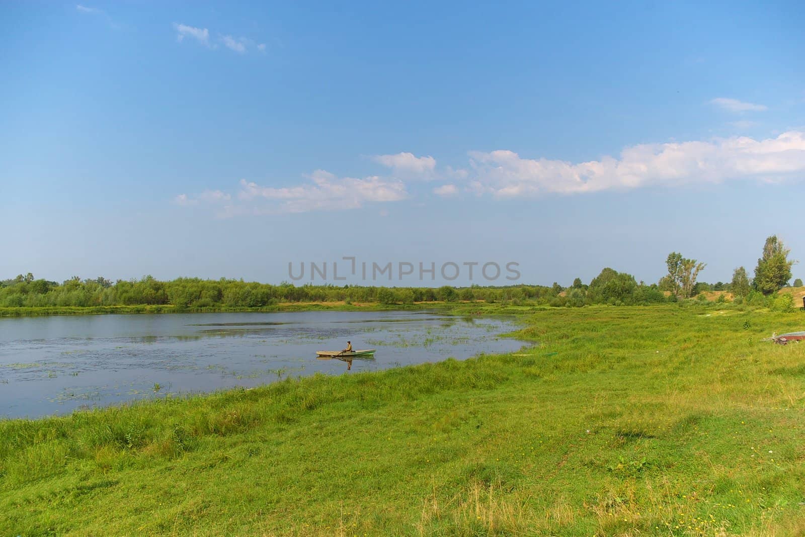 photo of the beautiful landscape with river